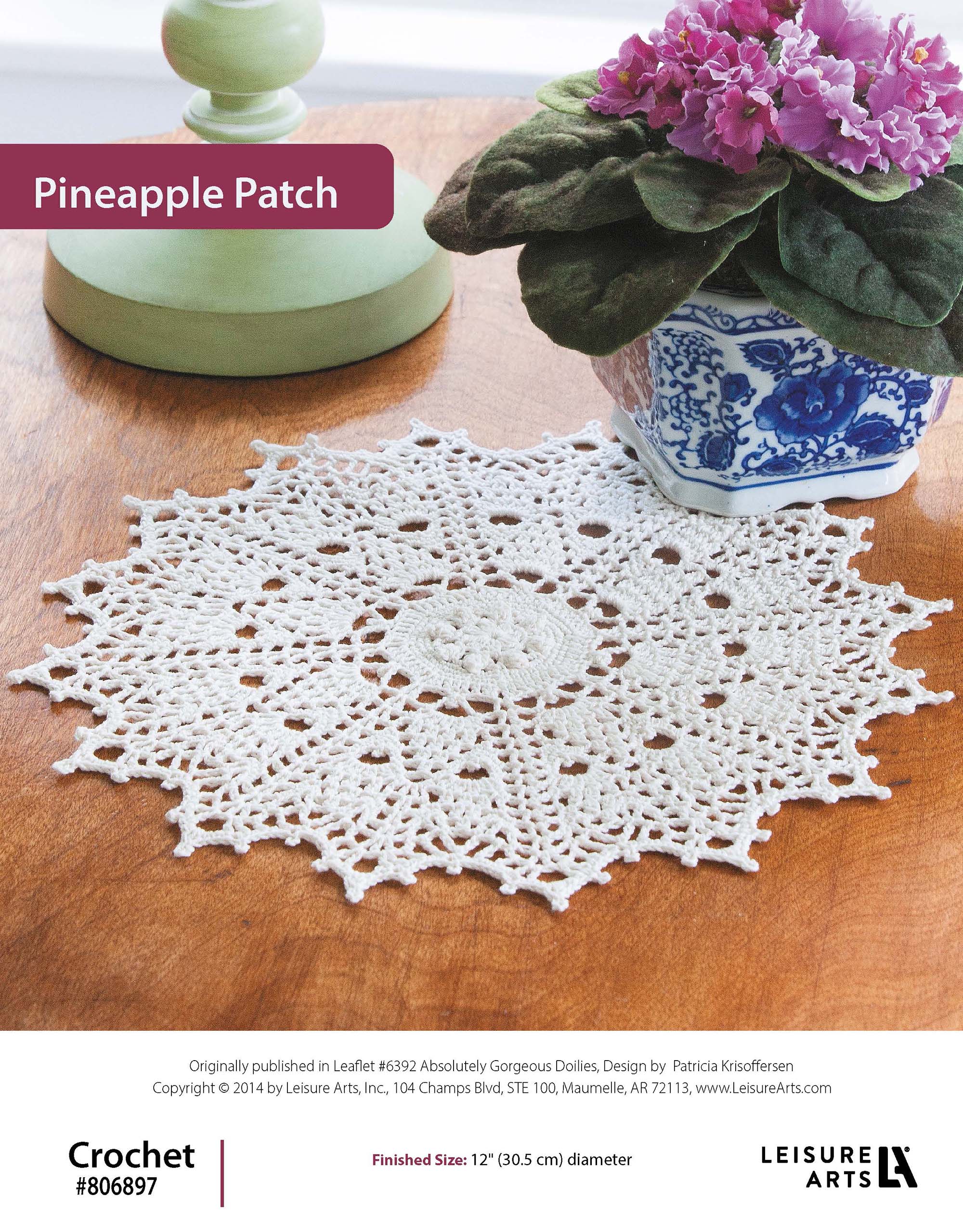 Leisure Arts Absolutely Gorgeous Doilies Pineapple Patch Crochet ePattern