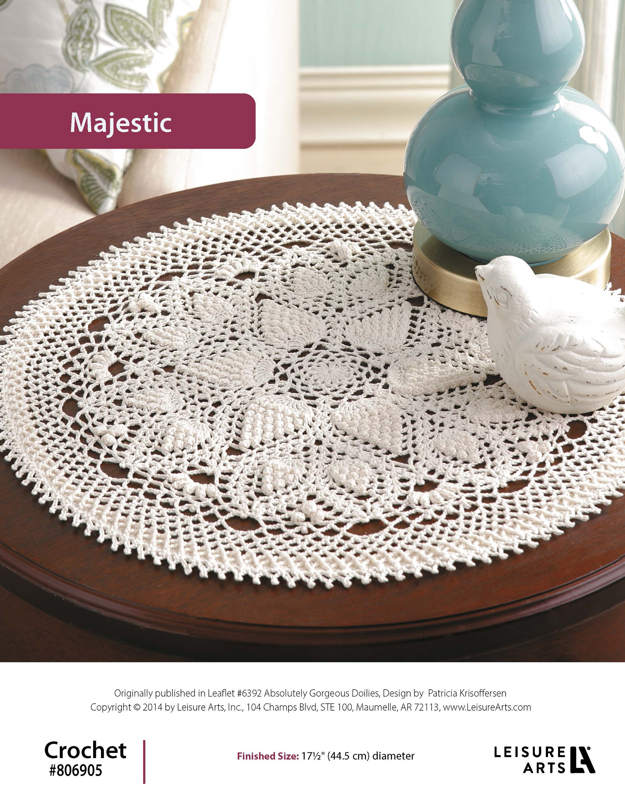 Leisure Arts Absolutely Gorgeous Doilies Majestic Crochet ePattern