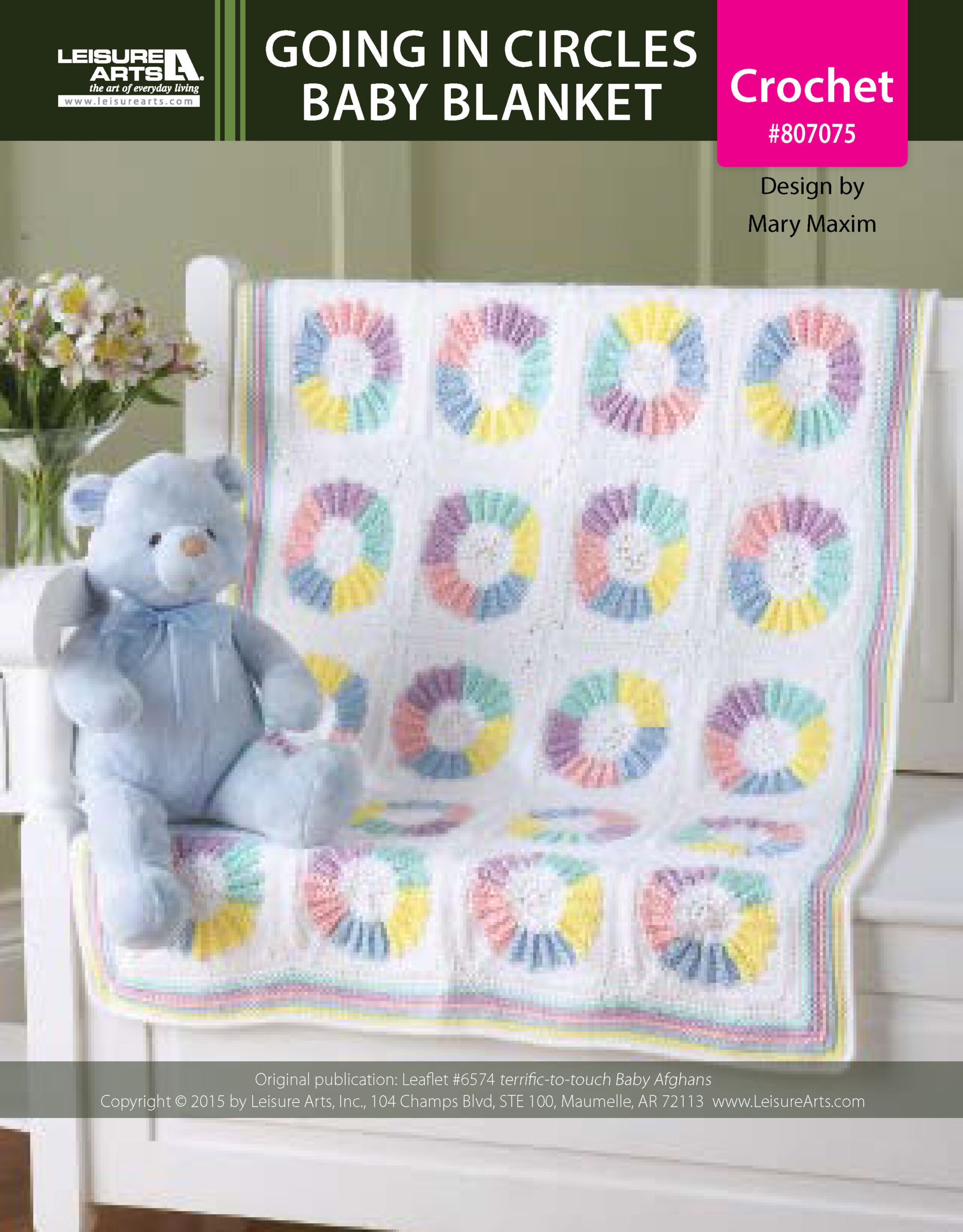 Leisure Arts ePattern Going in Circles Baby Blanket