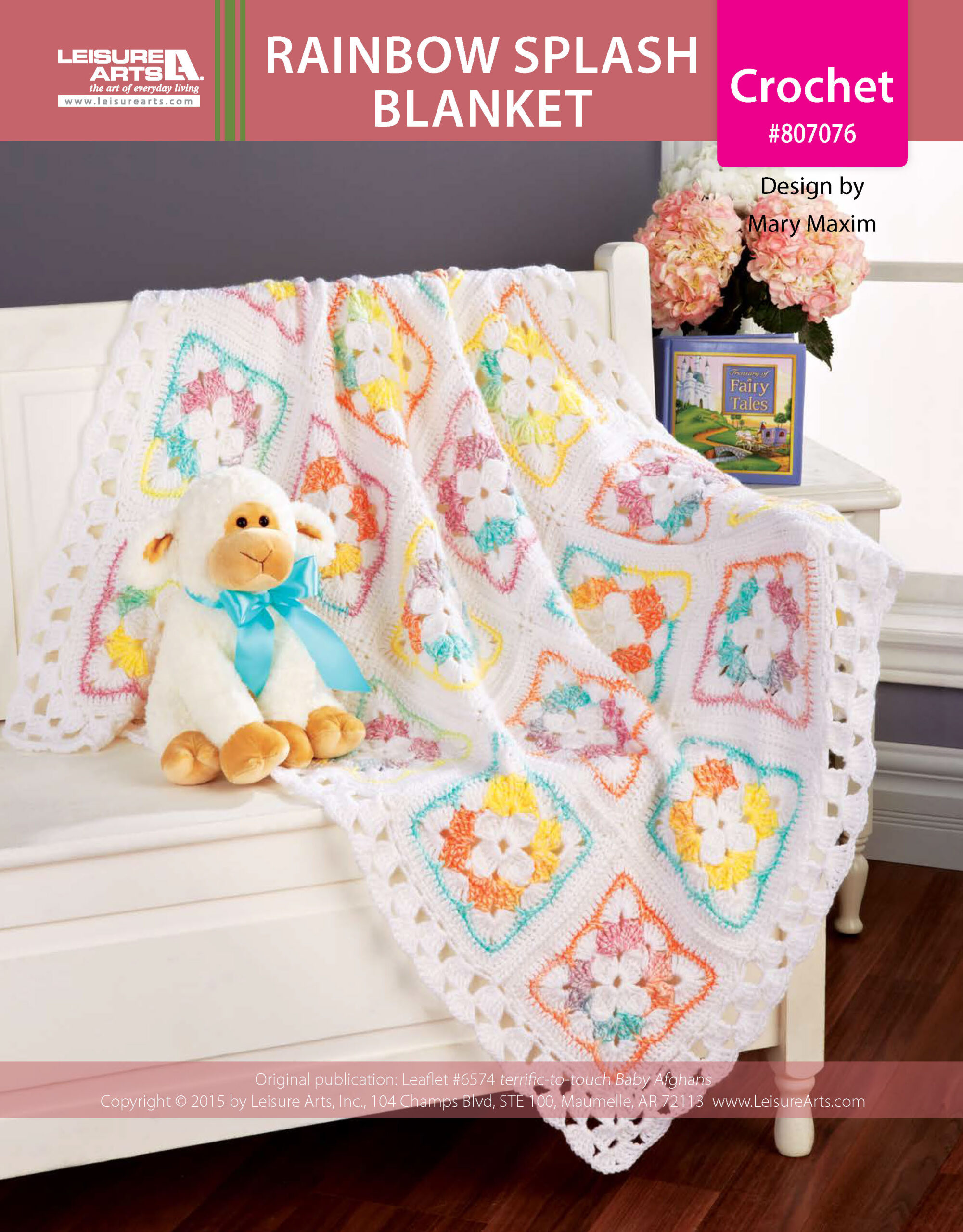 Leisure Arts ePattern Rainbow Splash Blanket