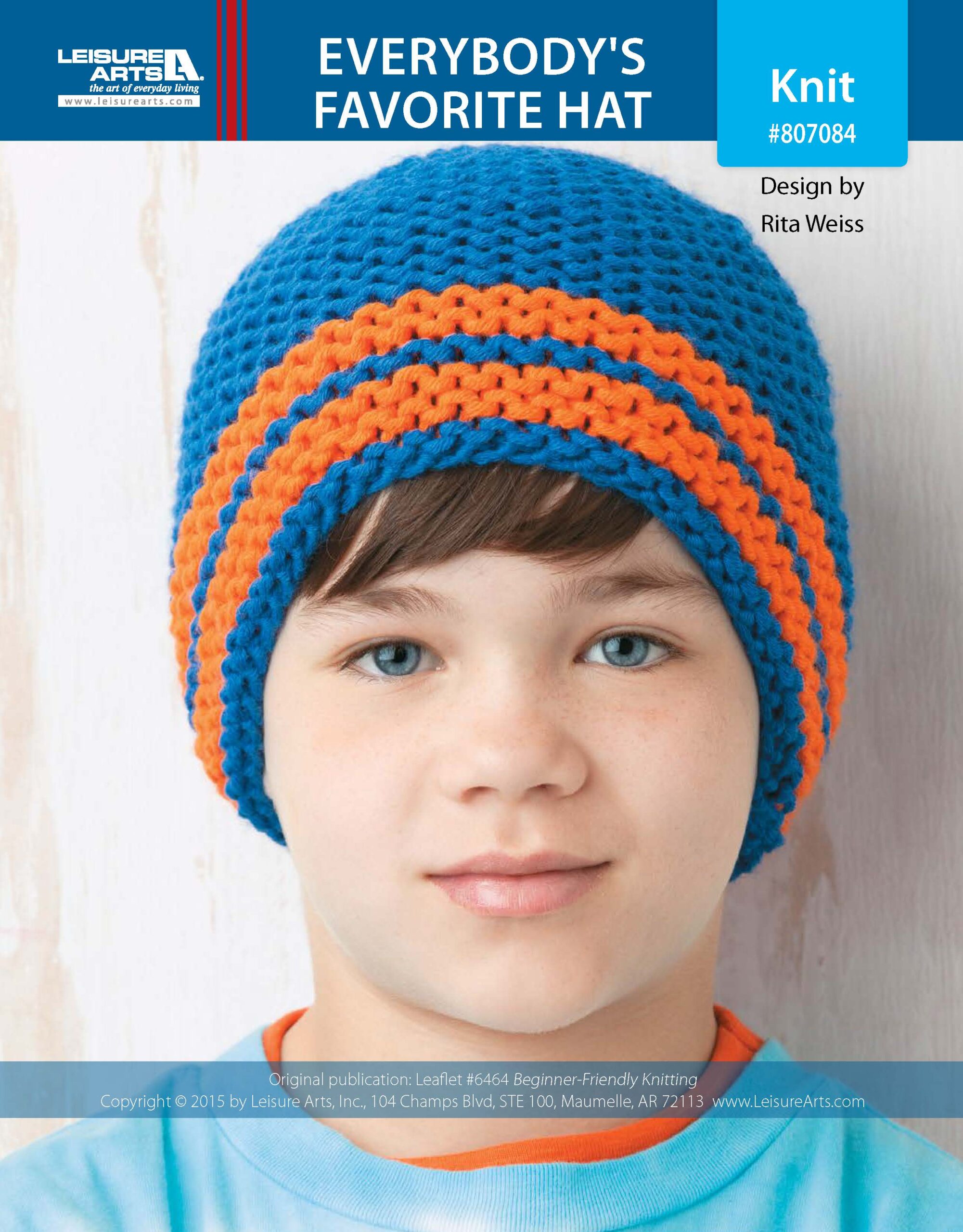 Leisure Arts BeginnerFriendly Knitting Everybodys Favorite Hat ePattern