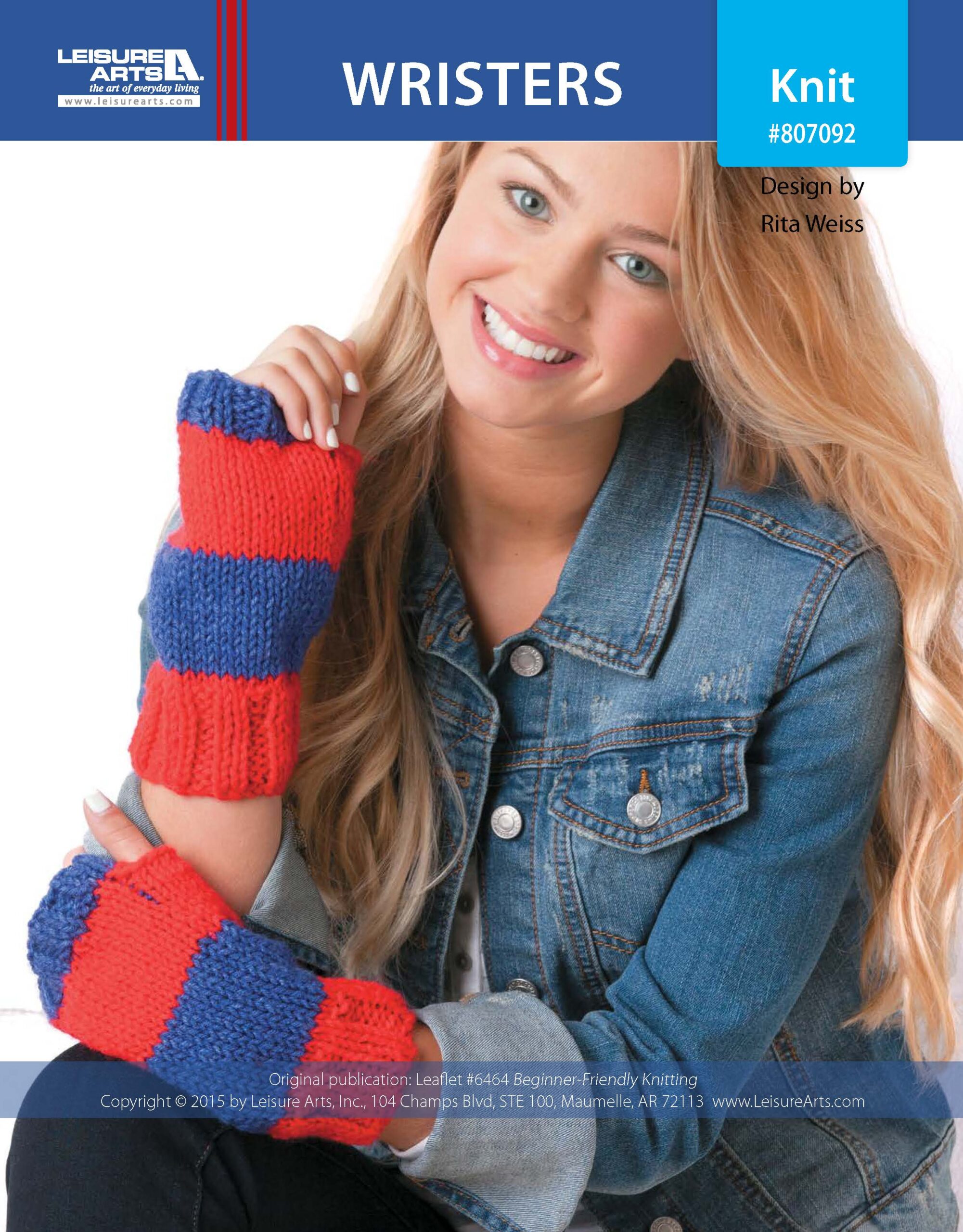 Leisure Arts BeginnerFriendly Knitting Wristers ePattern