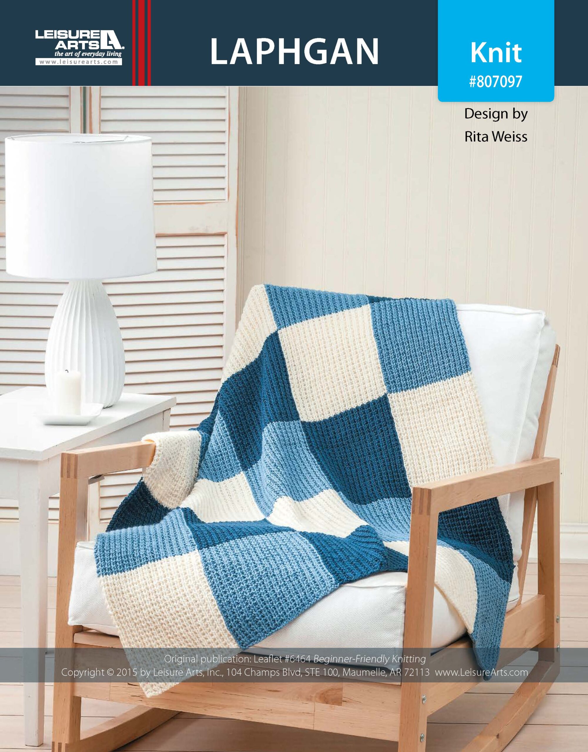 Leisure Arts BeginnerFriendly Knitting Lapghan ePattern