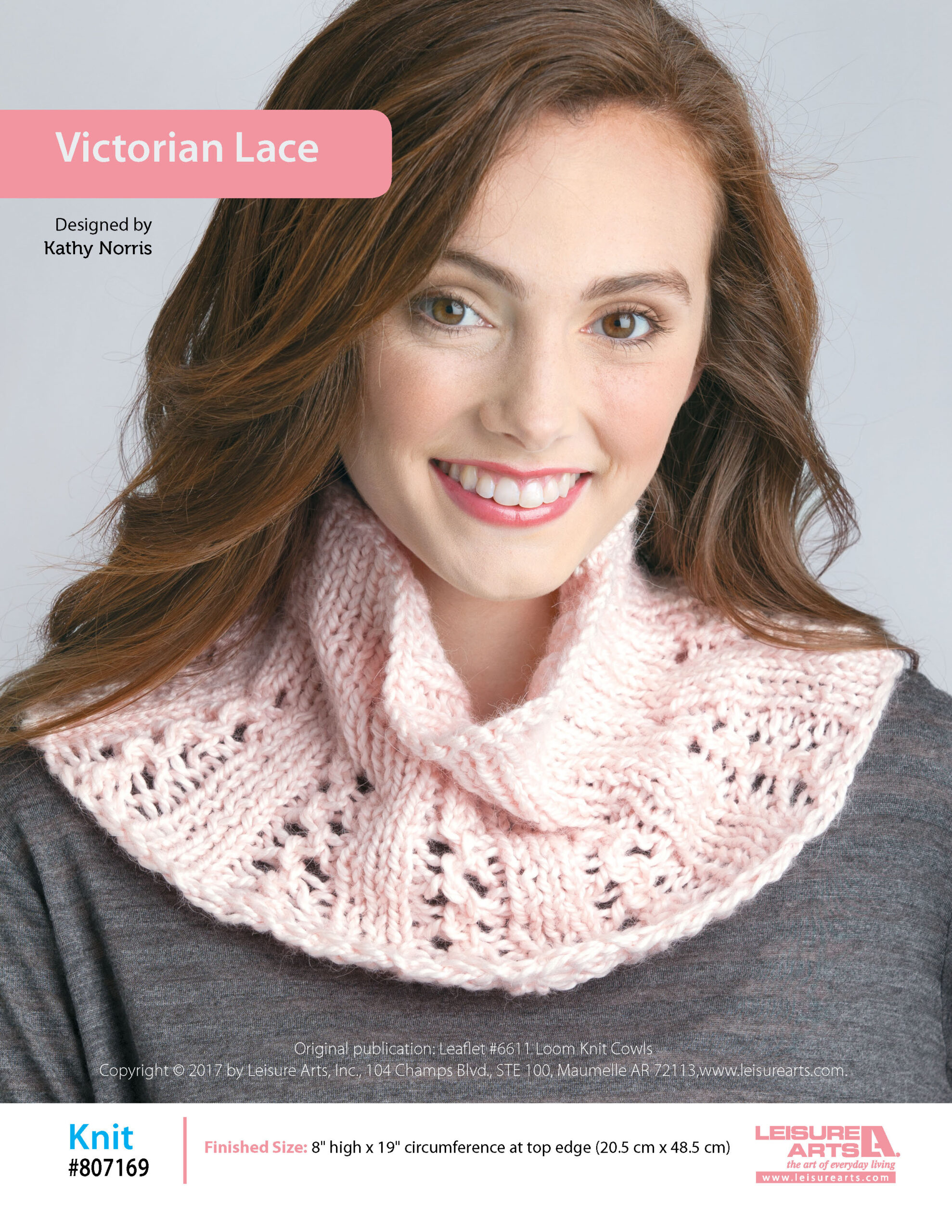 Leisure Arts ePattern Big Book of Loom Knit Cowls Victorian Lace