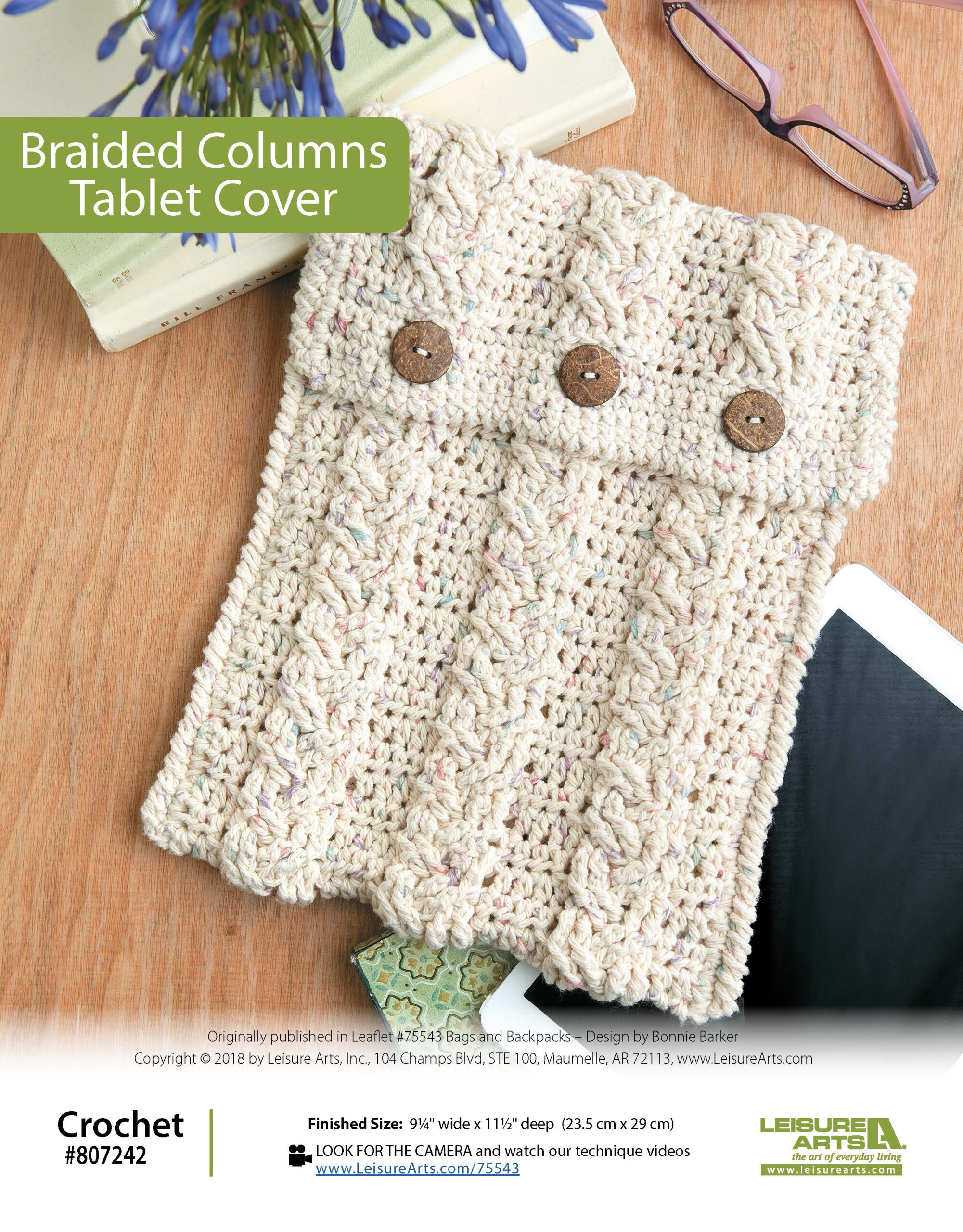 Leisure Arts ePattern Braided Columns Tablet Cover