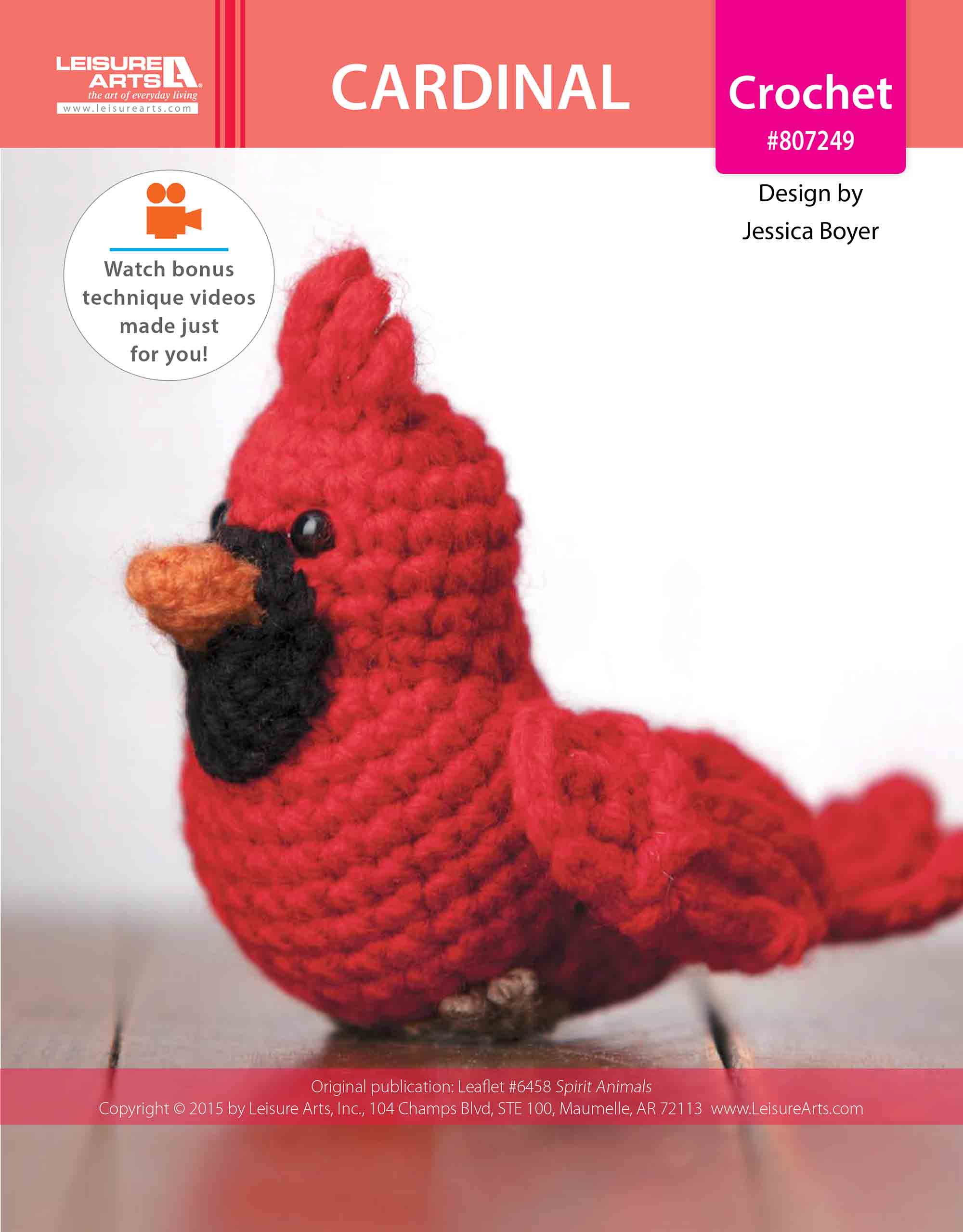 Leisure Arts Cardinal Crochet ePattern