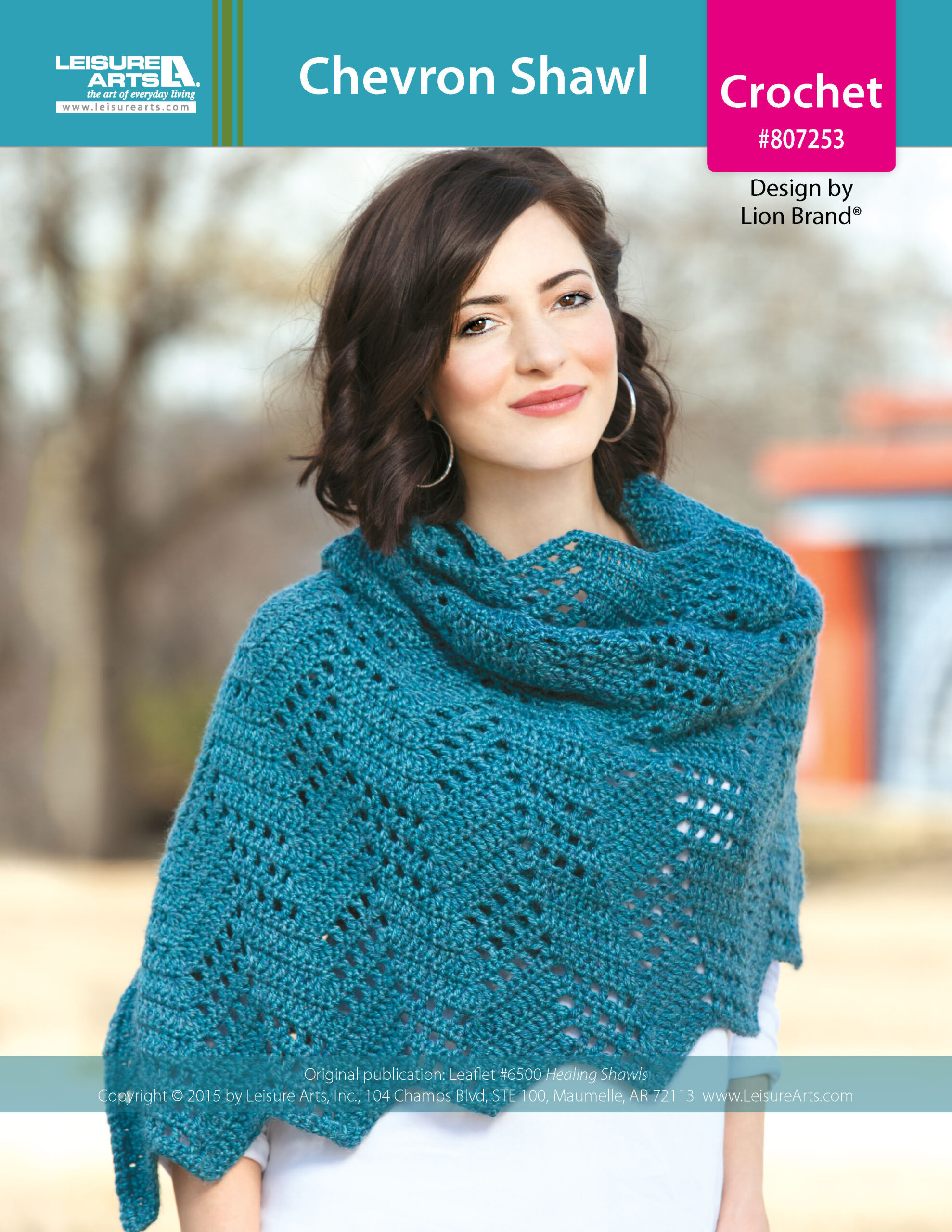 ePattern Leisure Arts Chevron Shawl
