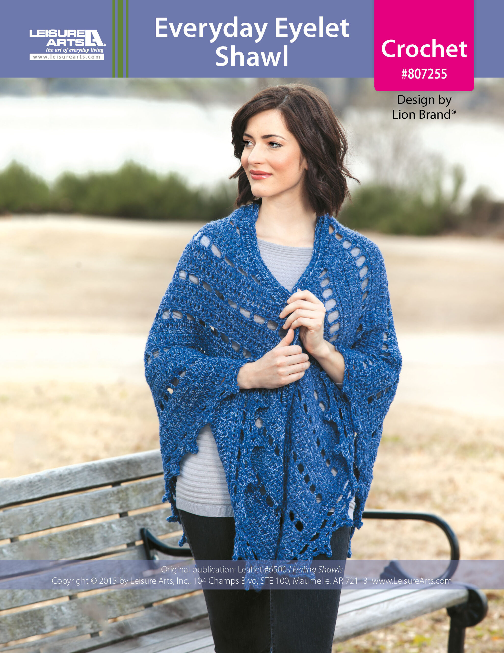 ePattern Leisure Arts Everyday Eyelet Shawl
