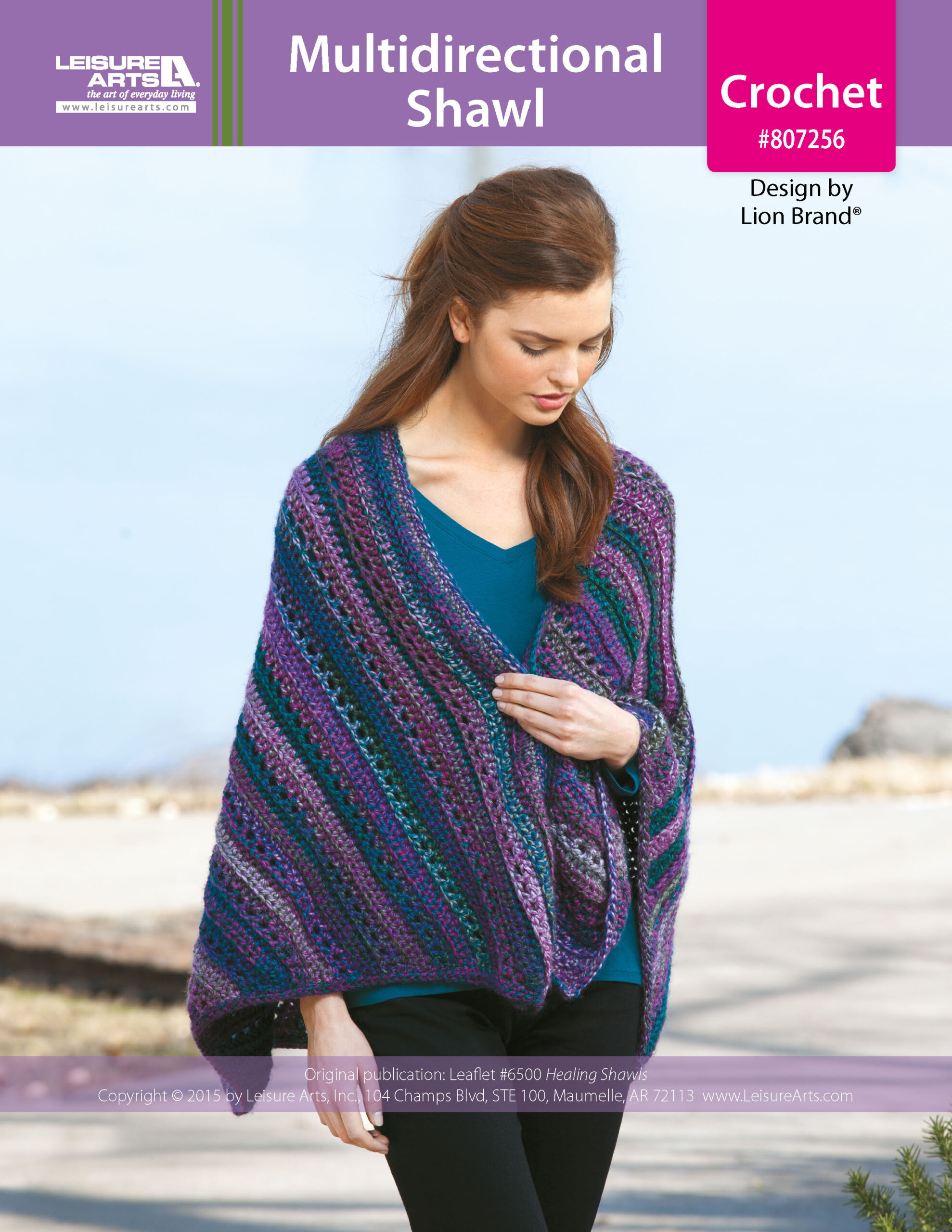 ePattern Leisure Arts Multidirectional Shawl