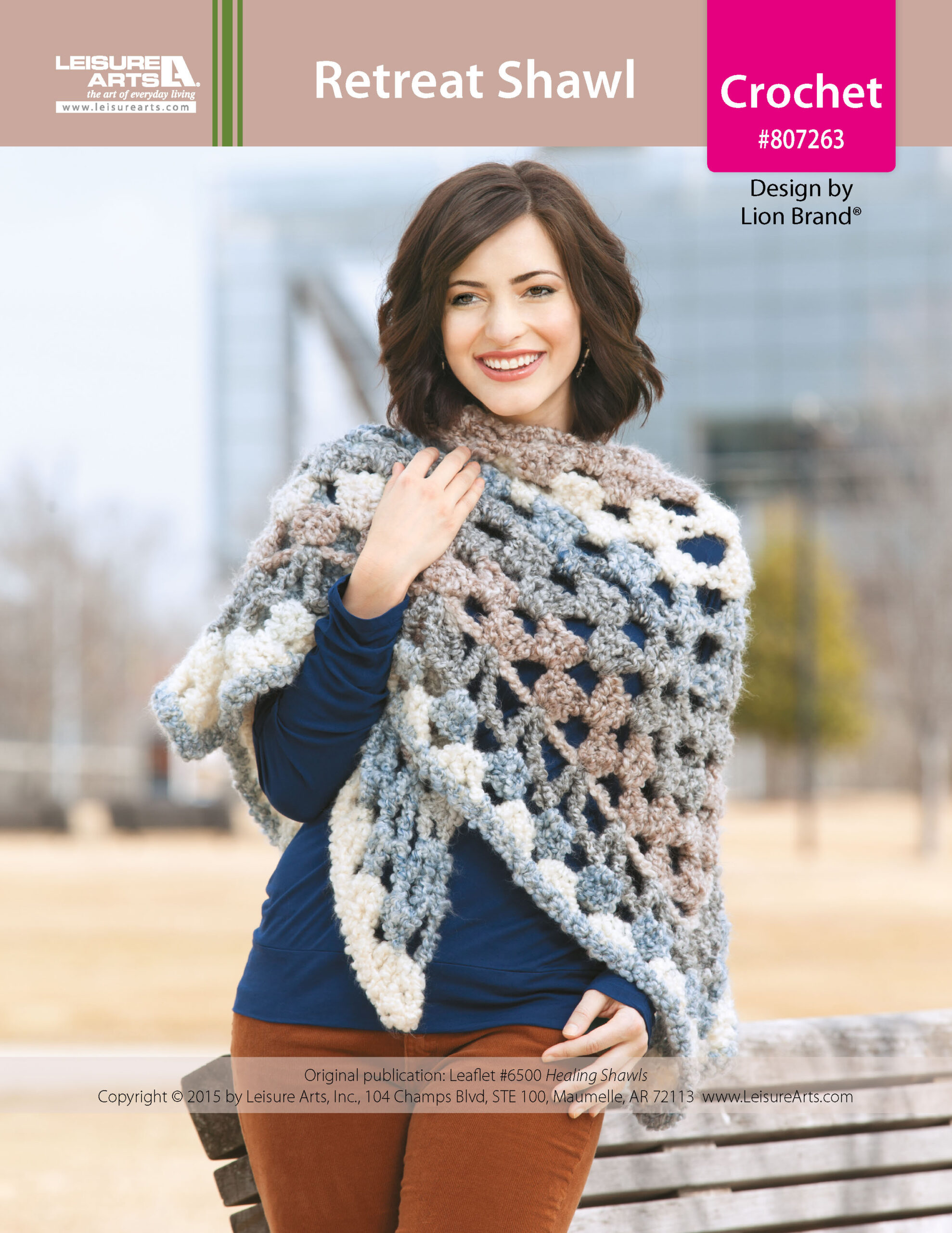 ePattern Leisure Arts Retreat Shawl