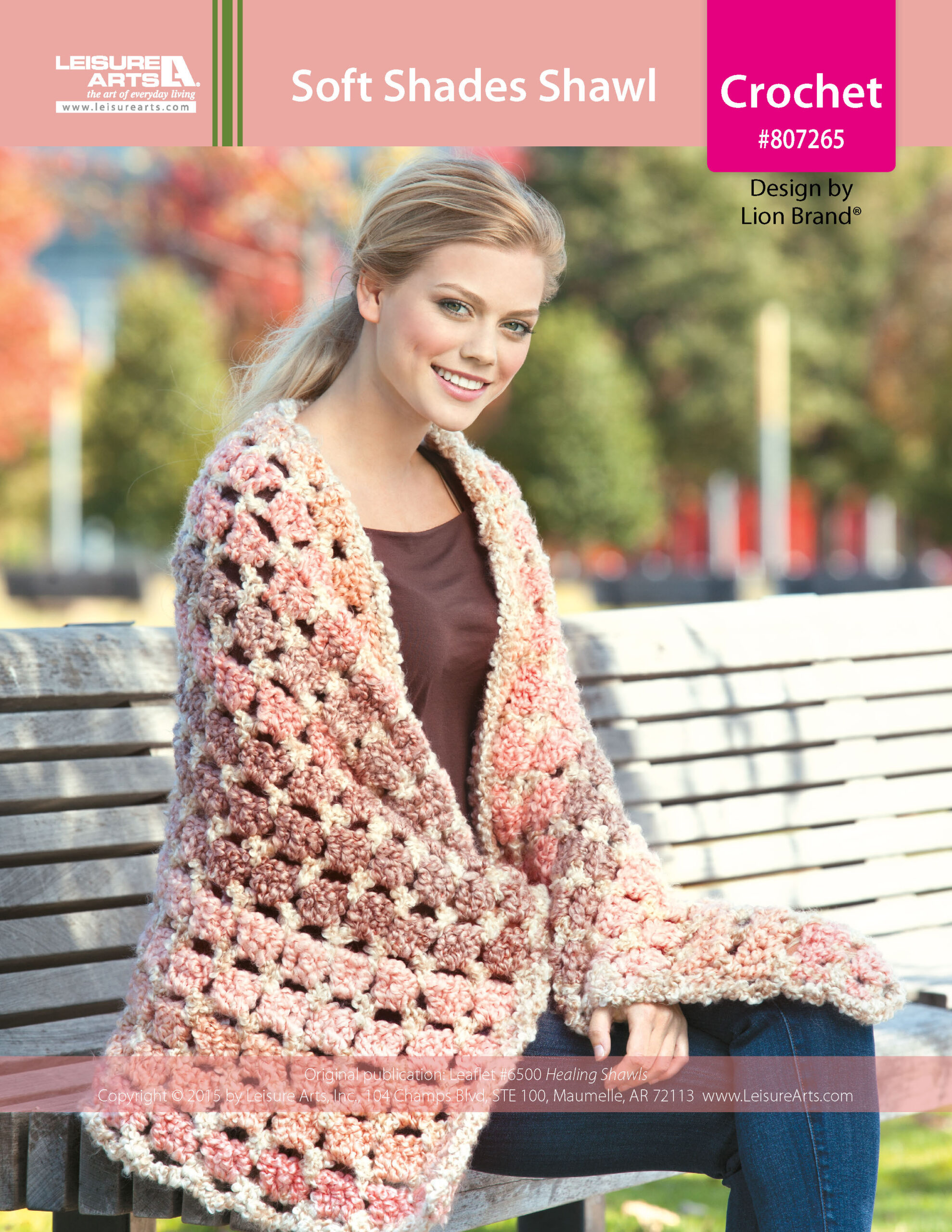 ePattern Leisure Arts Soft Shades Shawl