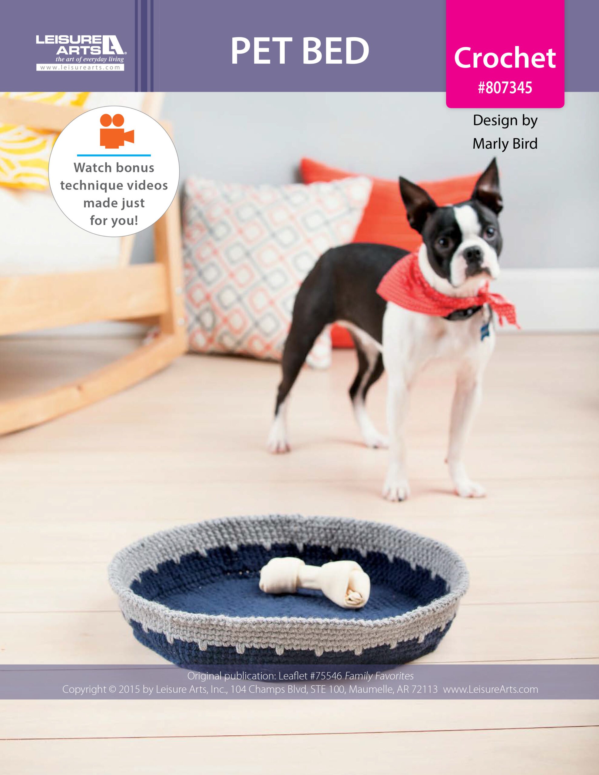 Leisure Arts ePattern Pet Bed