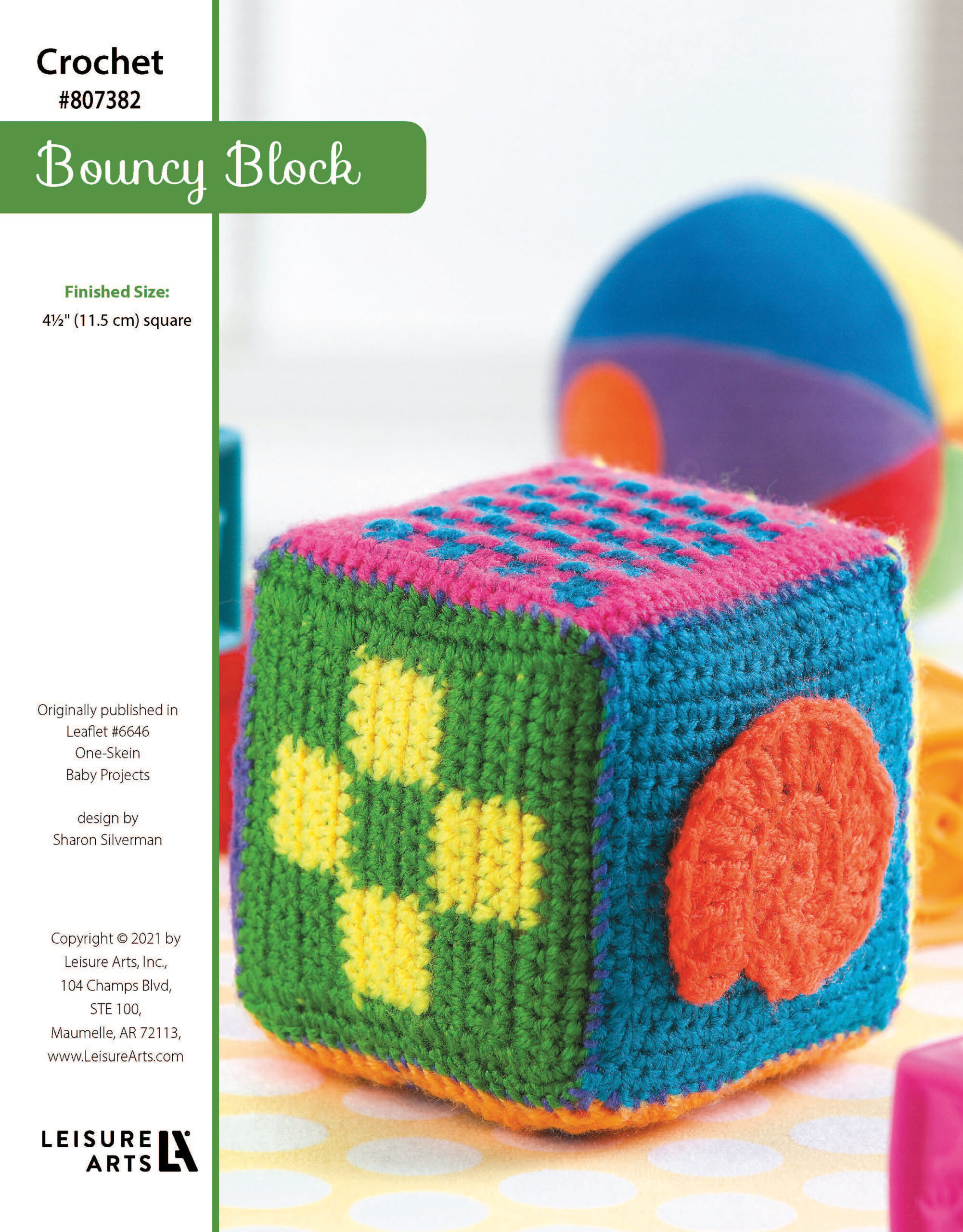 Leisure Arts One Skein Baby Projects Bouncy Block Crochet ePattern