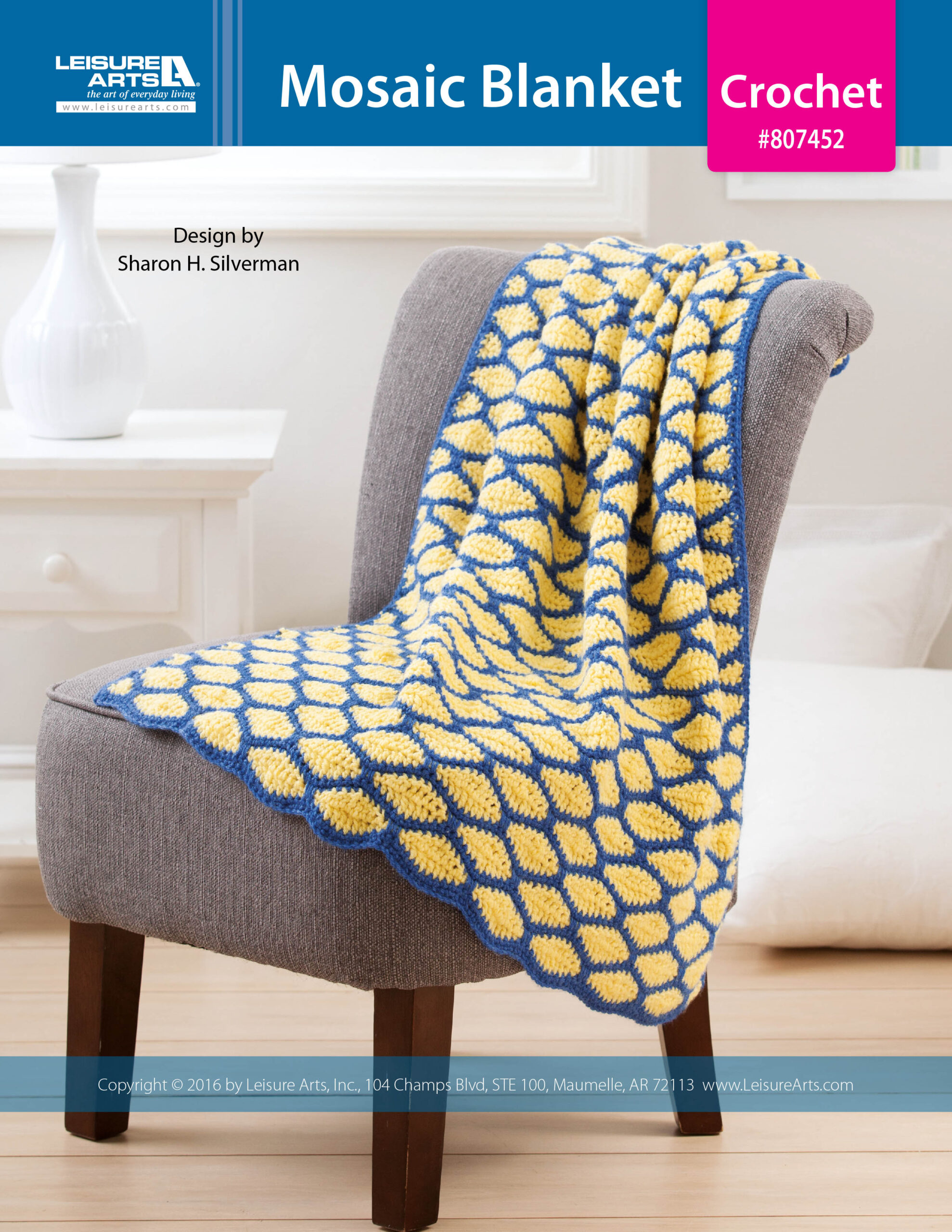 Leisure Arts Mosaic Blanket Crochet ePattern