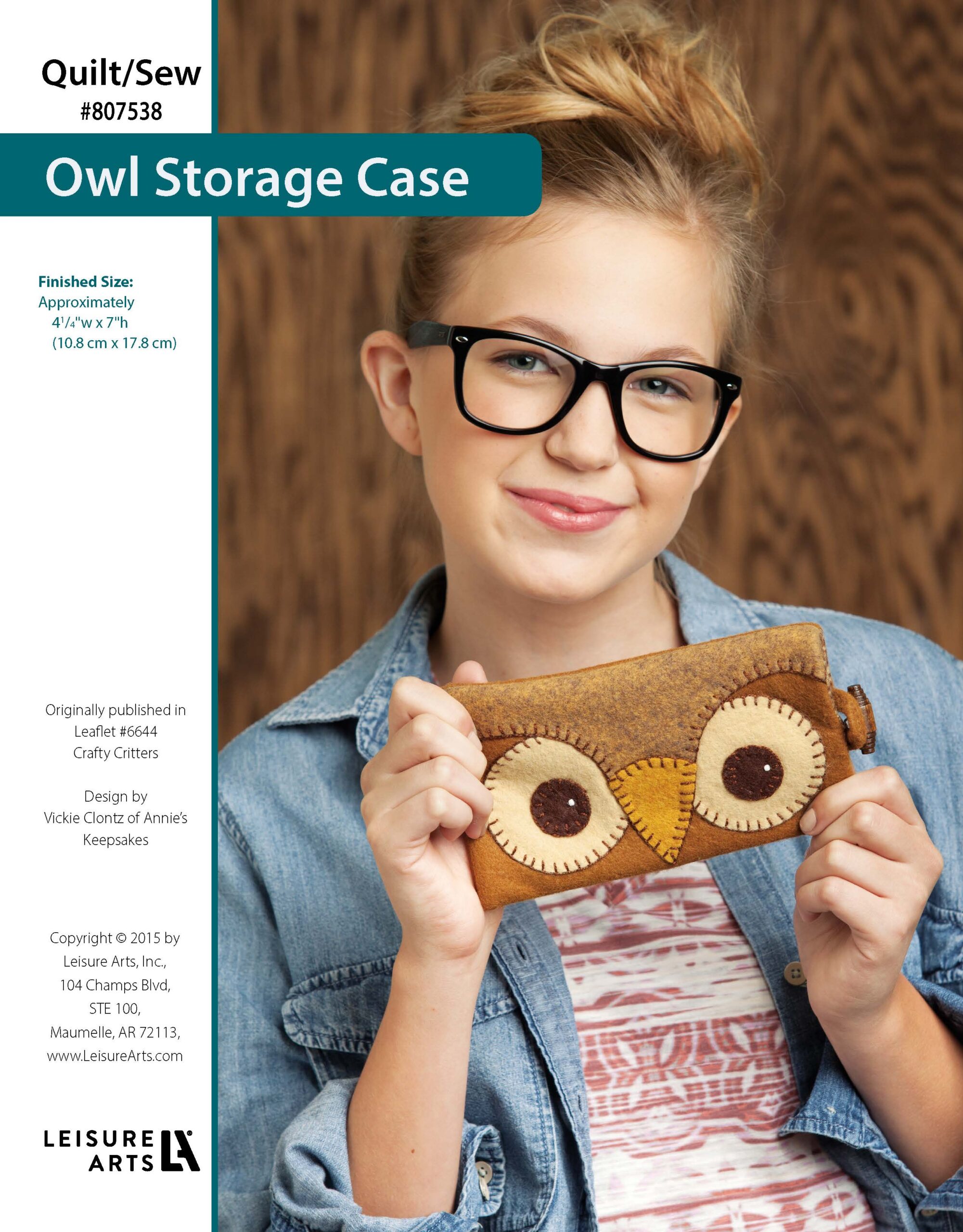 Leisure Arts Crafty Critters Owl Storage Case ePattern