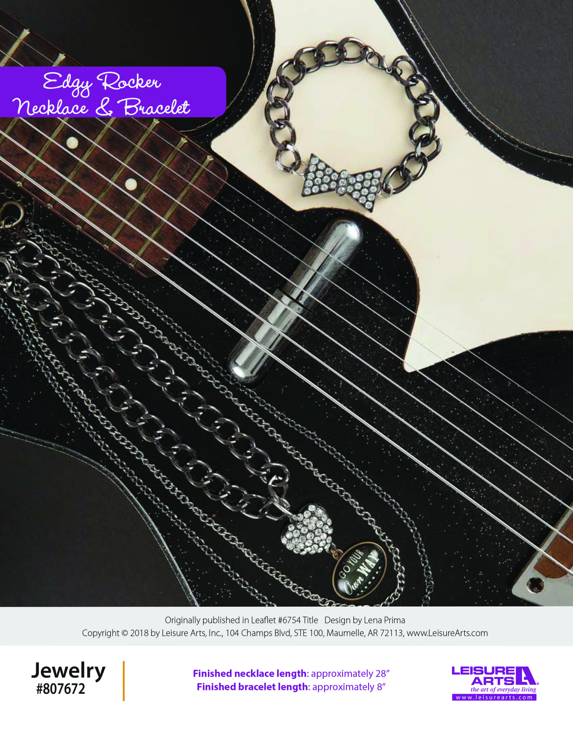 Leisure Arts Wanderlust Travel Inspired Jewelry Edgy Rocker Necklace Bracelet ePattern