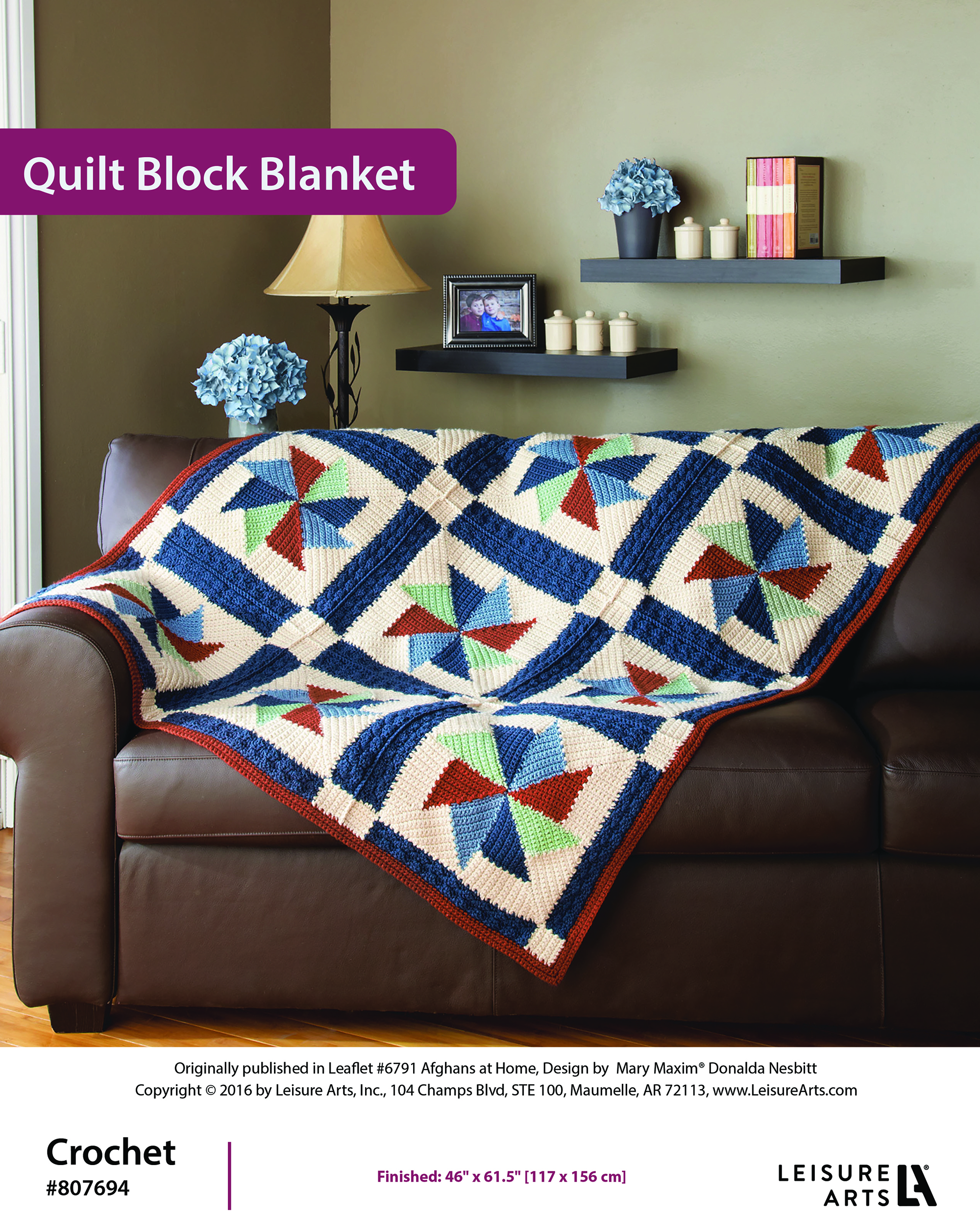Leisure Arts ePattern Quilt Block Blanket