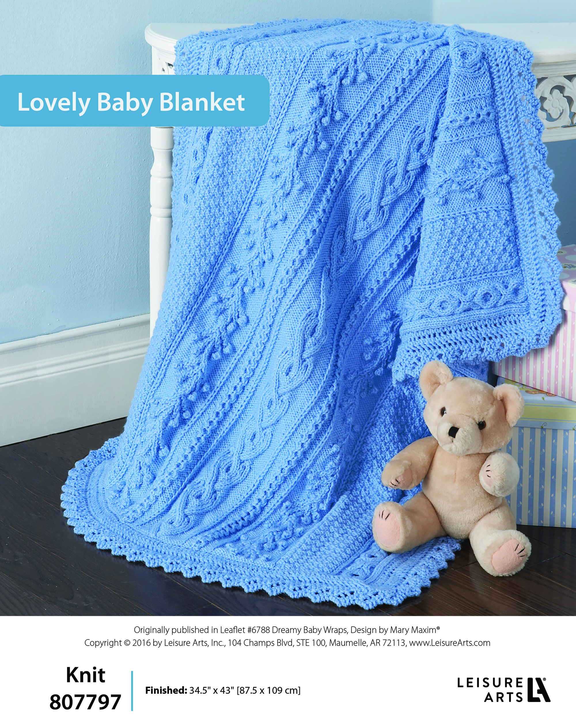 Leisure Arts ePattern Lovey Baby Blanket