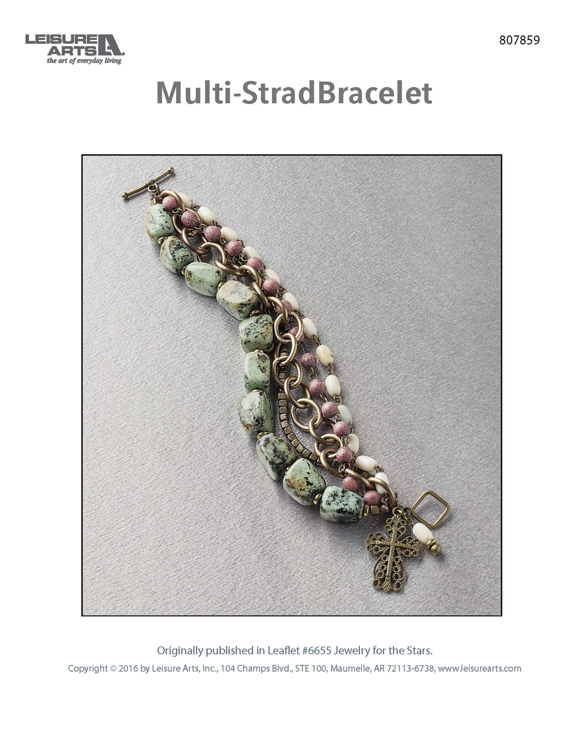 Leisure Arts Jewelry for the Stars ePattern MultiStrand Bracelet