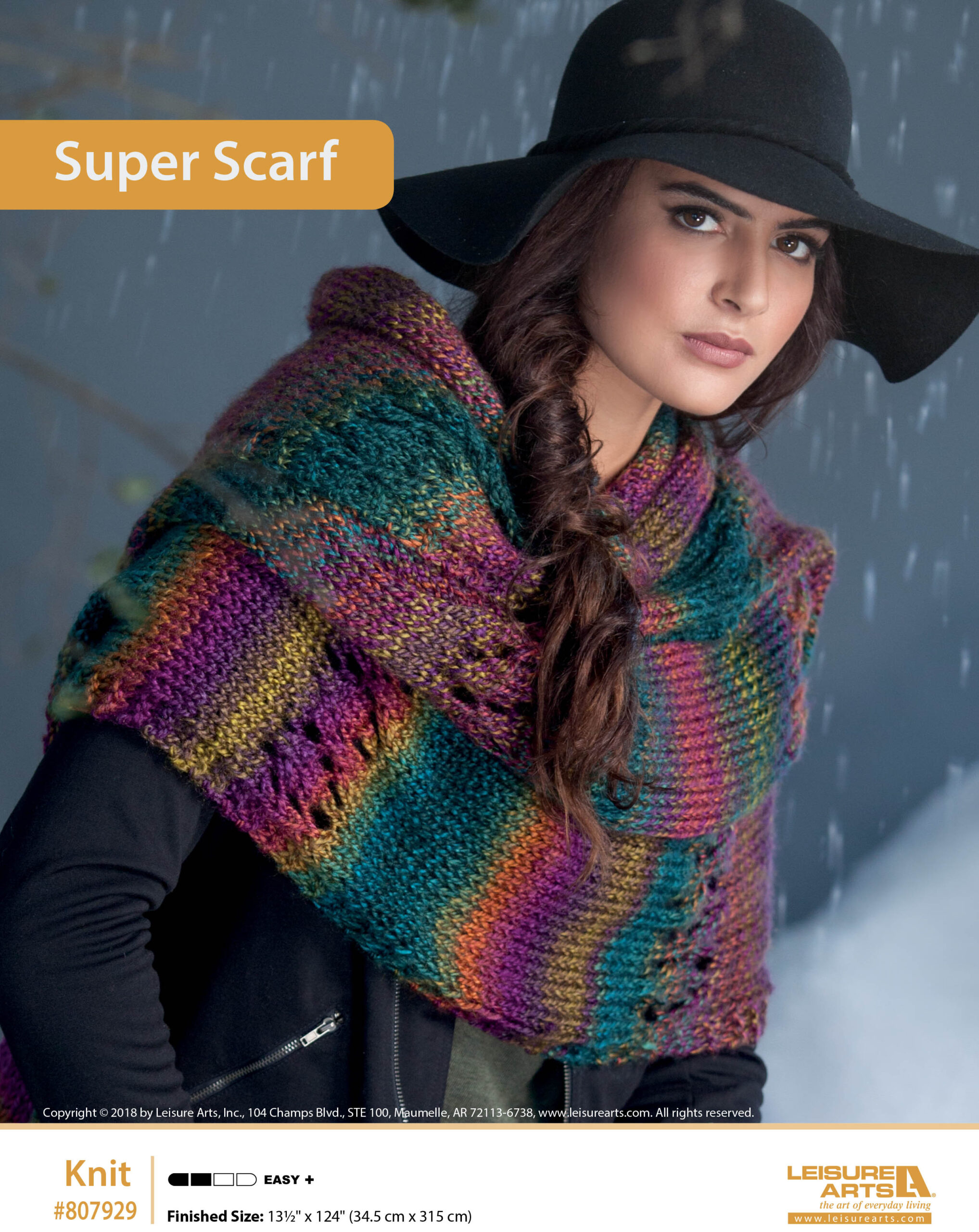 Leisure Arts Super Scarf Knit ePattern