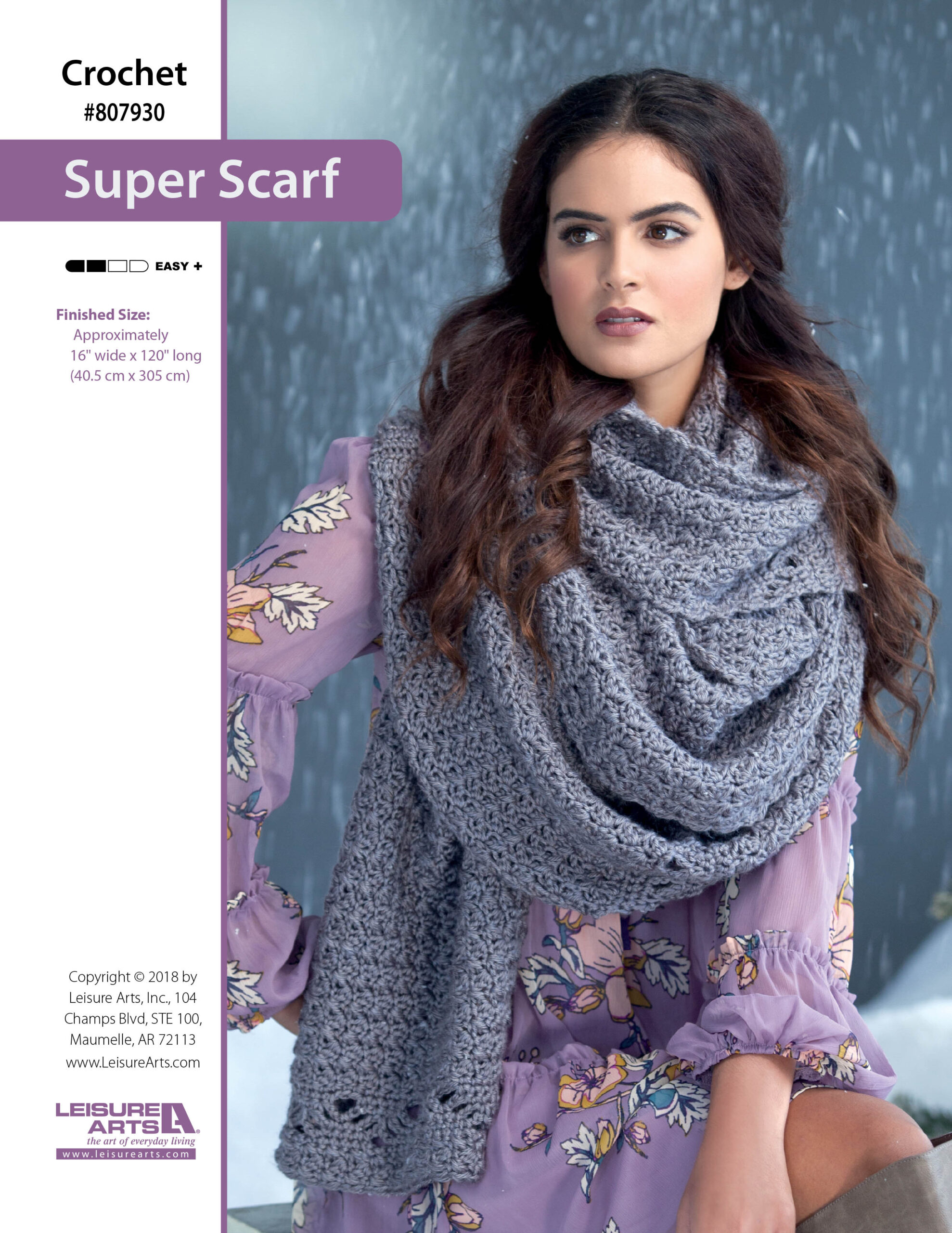 Leisure Arts Super Scarf Crochet ePattern