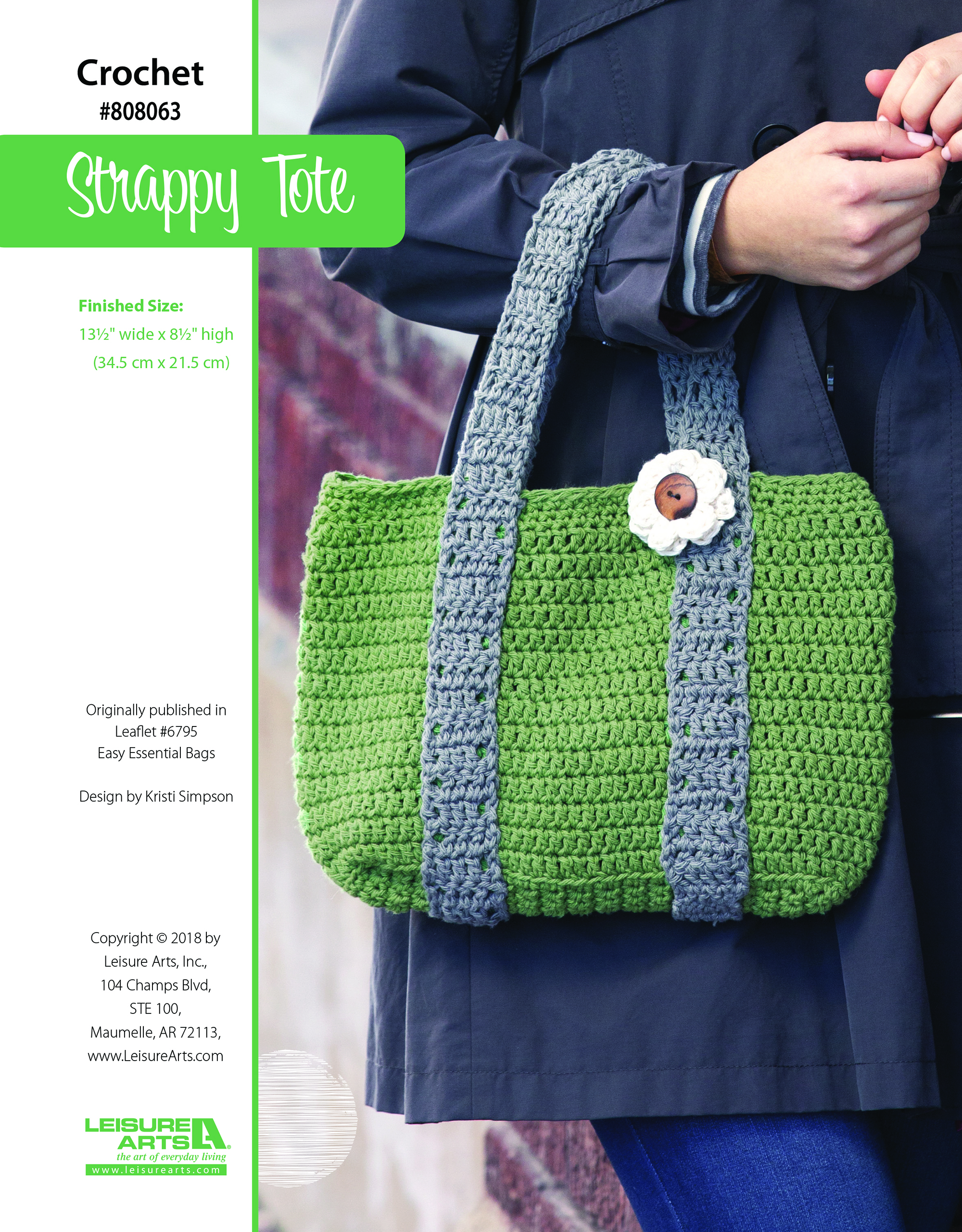 Leisure Arts ePattern Strappy Tote