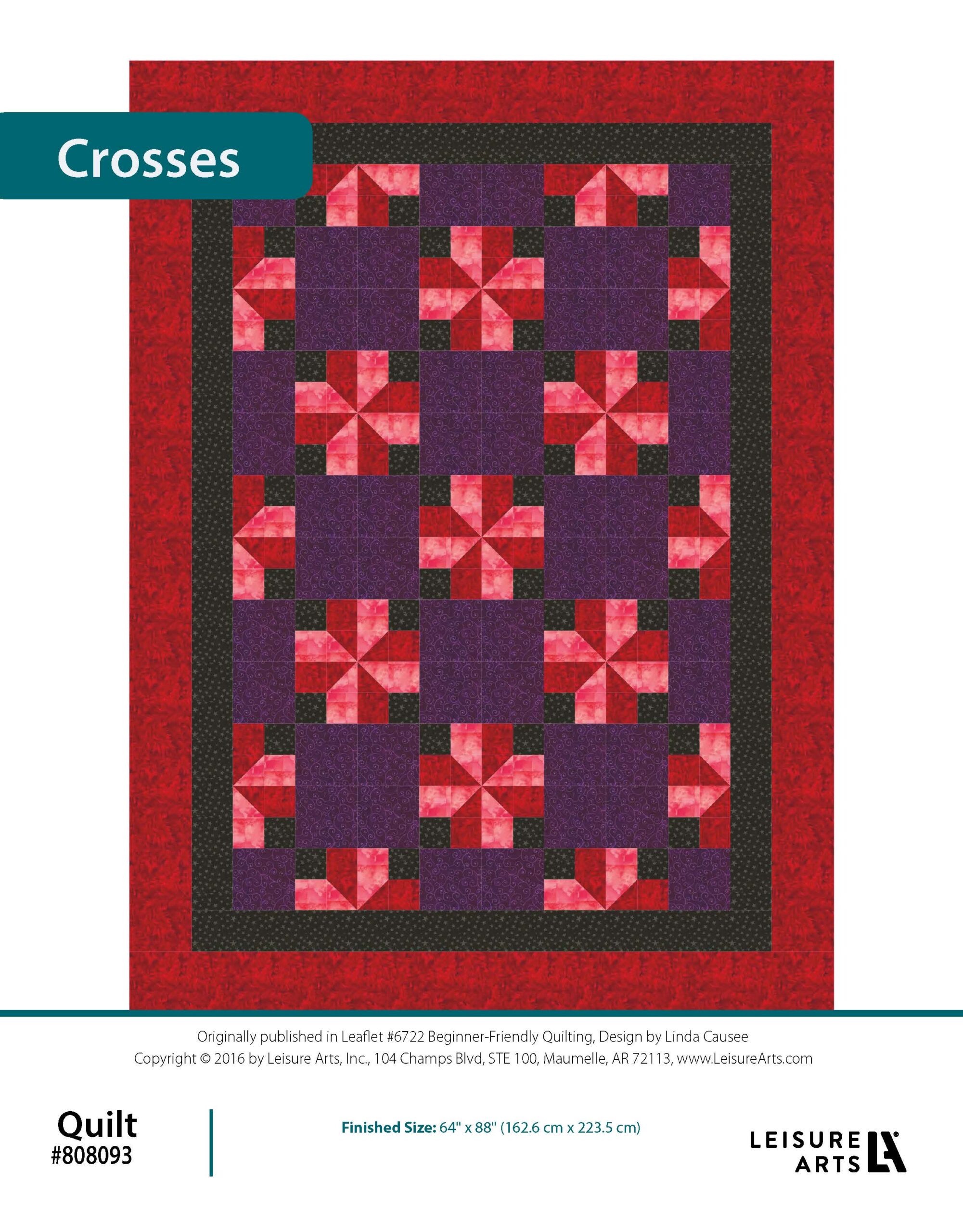 Leisure Arts Beginner Friendly Quilting Crosses ePattern