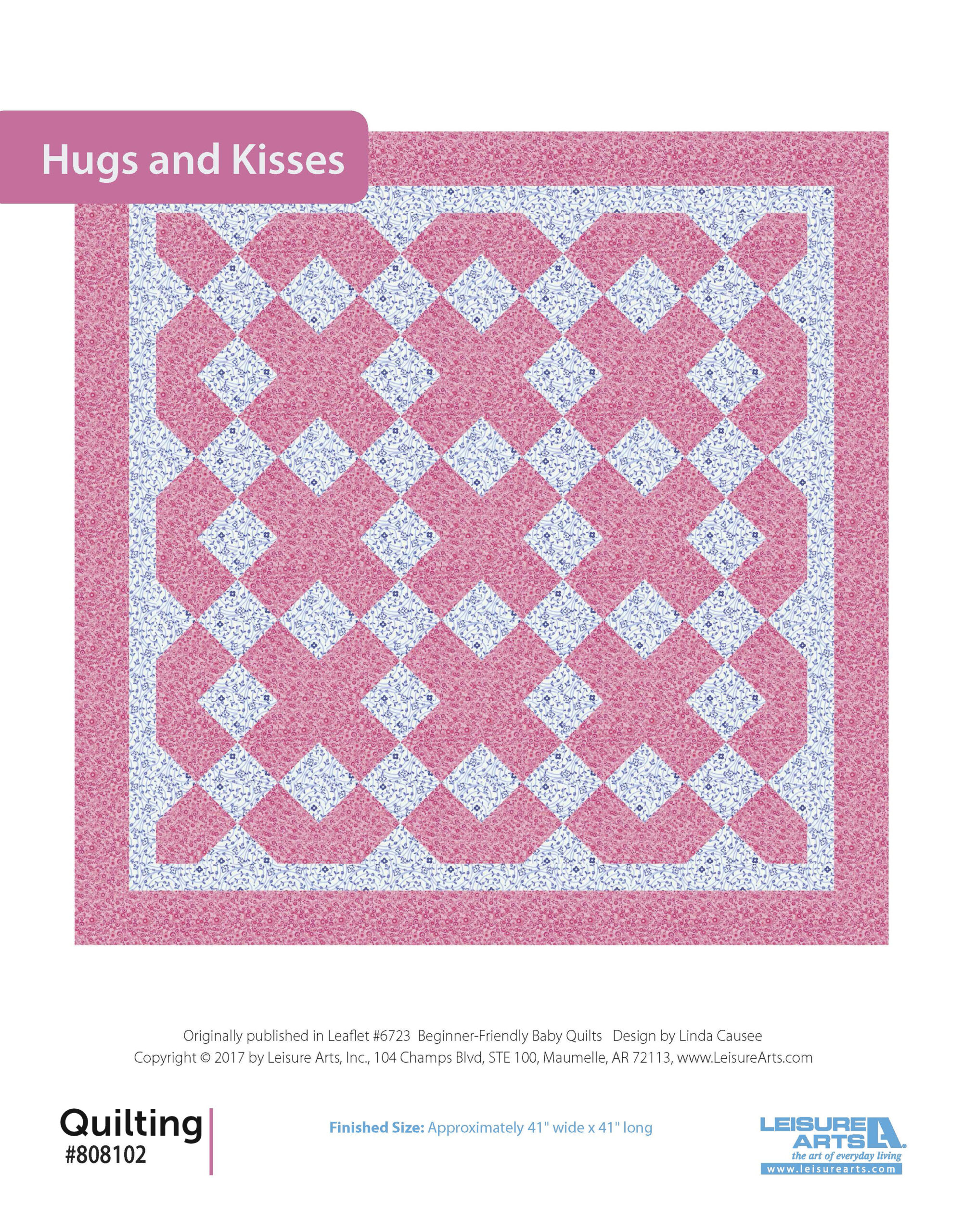 Leisure Arts BeginnerFriendly Baby Quilts Hugs And Kisses ePattern