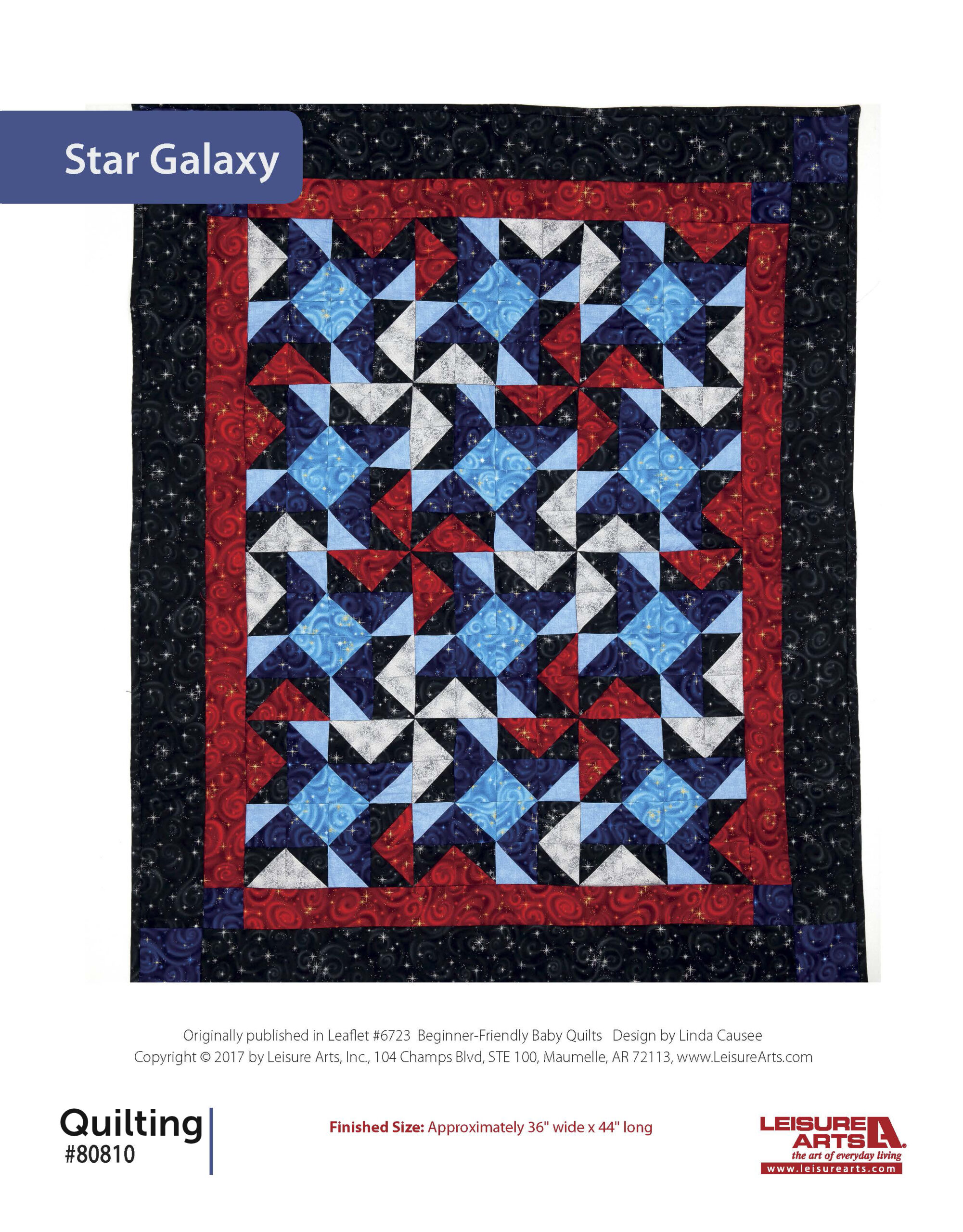 Leisure Arts BeginnerFriendly Baby Quilts Star Galaxy ePattern