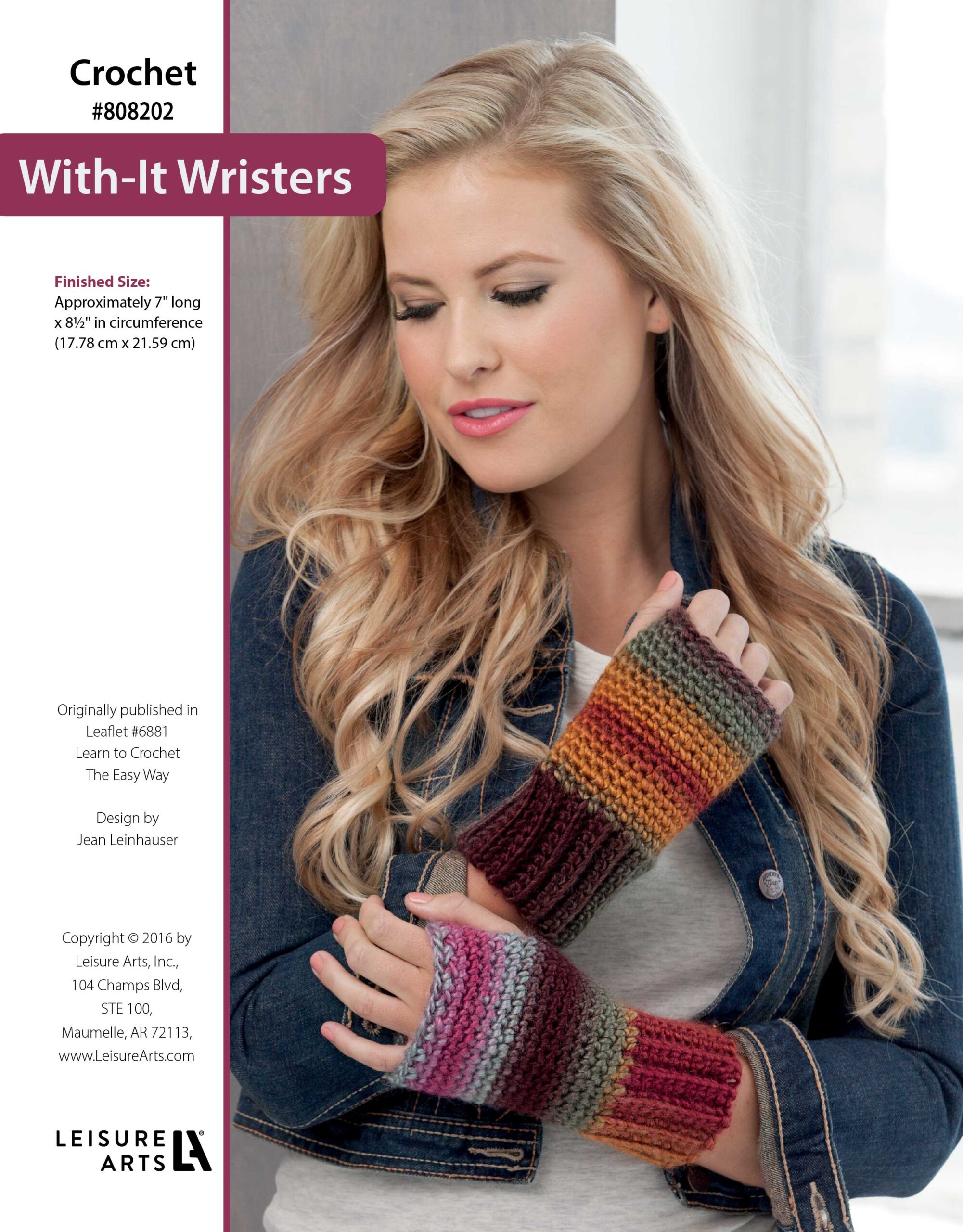 Leisure Arts Learn To Crochet The Easy Way WithIt Wristers ePattern