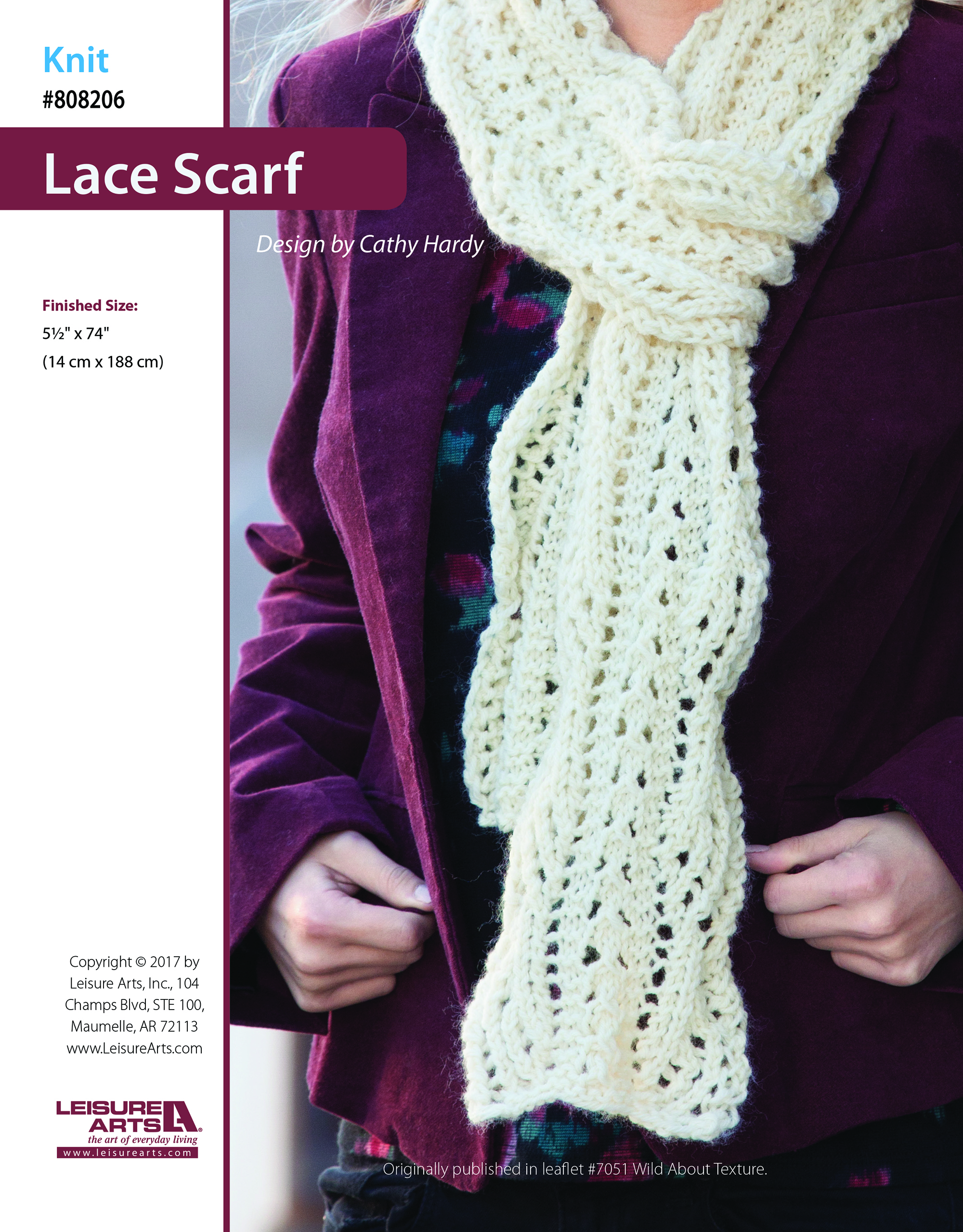 Leisure Arts ePattern Lace Scarf