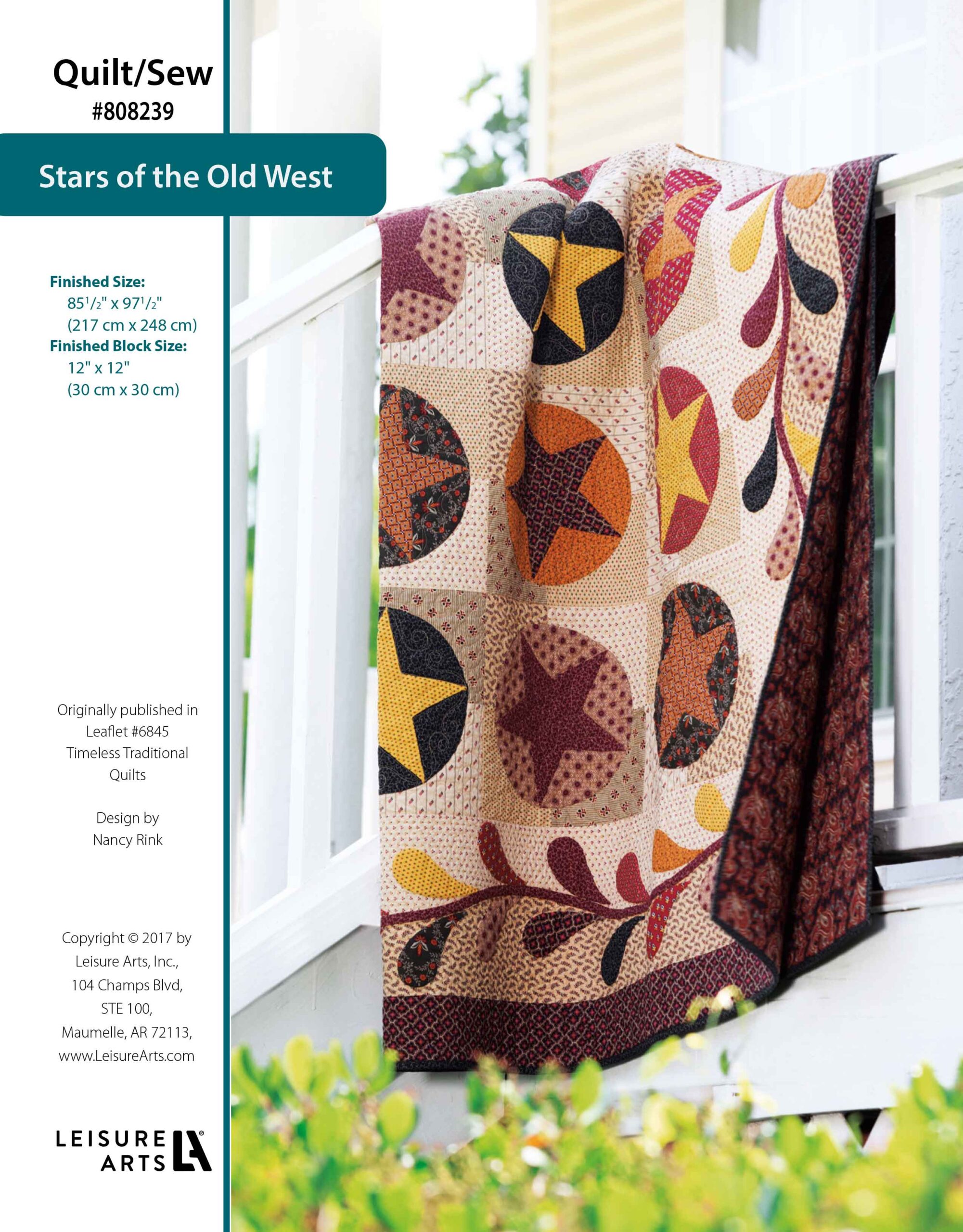 Leisure Arts Timeless Traditional Quilts Stars Of The Old West ePattern