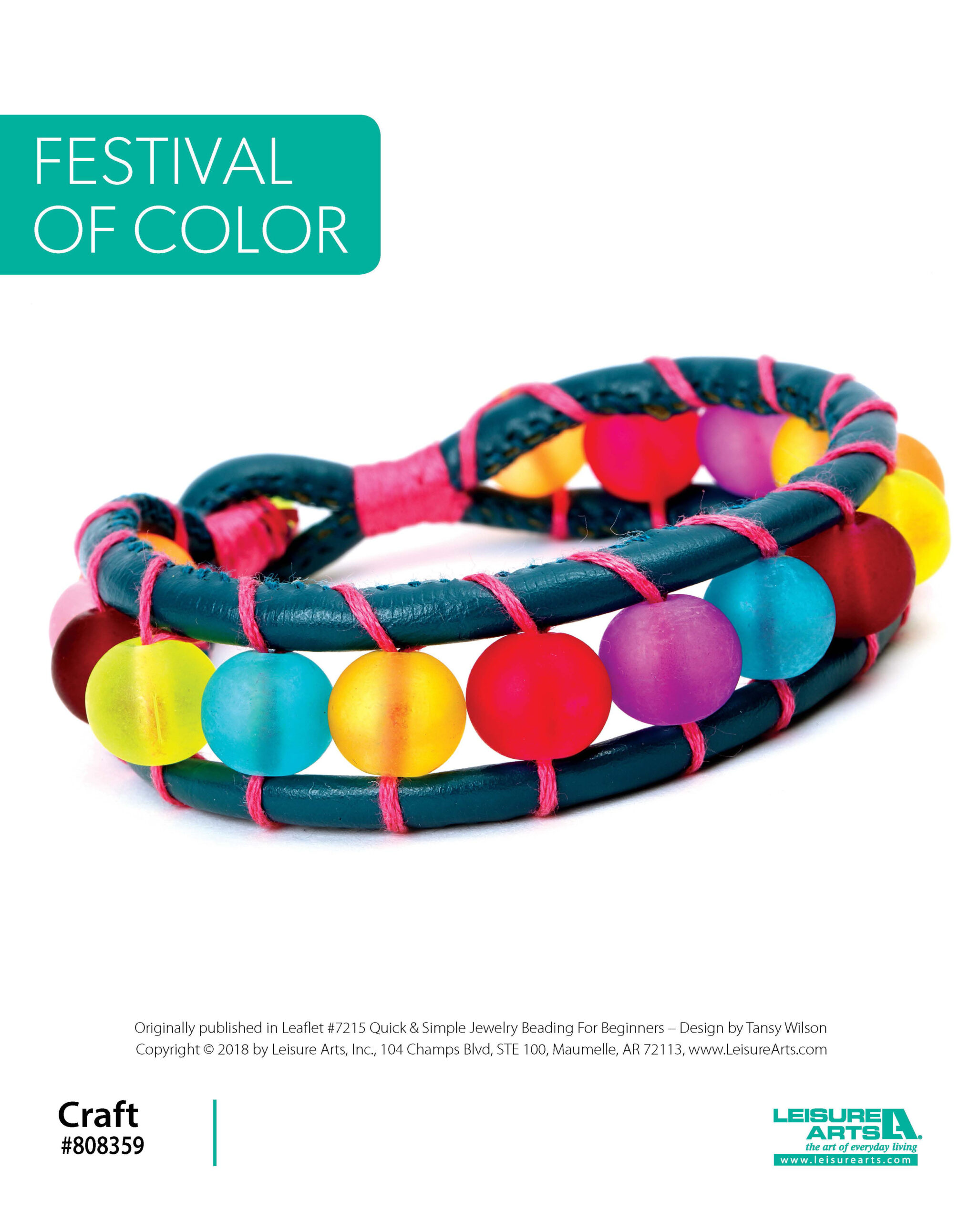 Leisure Arts Quick Simple Jewelry Beading For Beginners Festival of Color ePattern