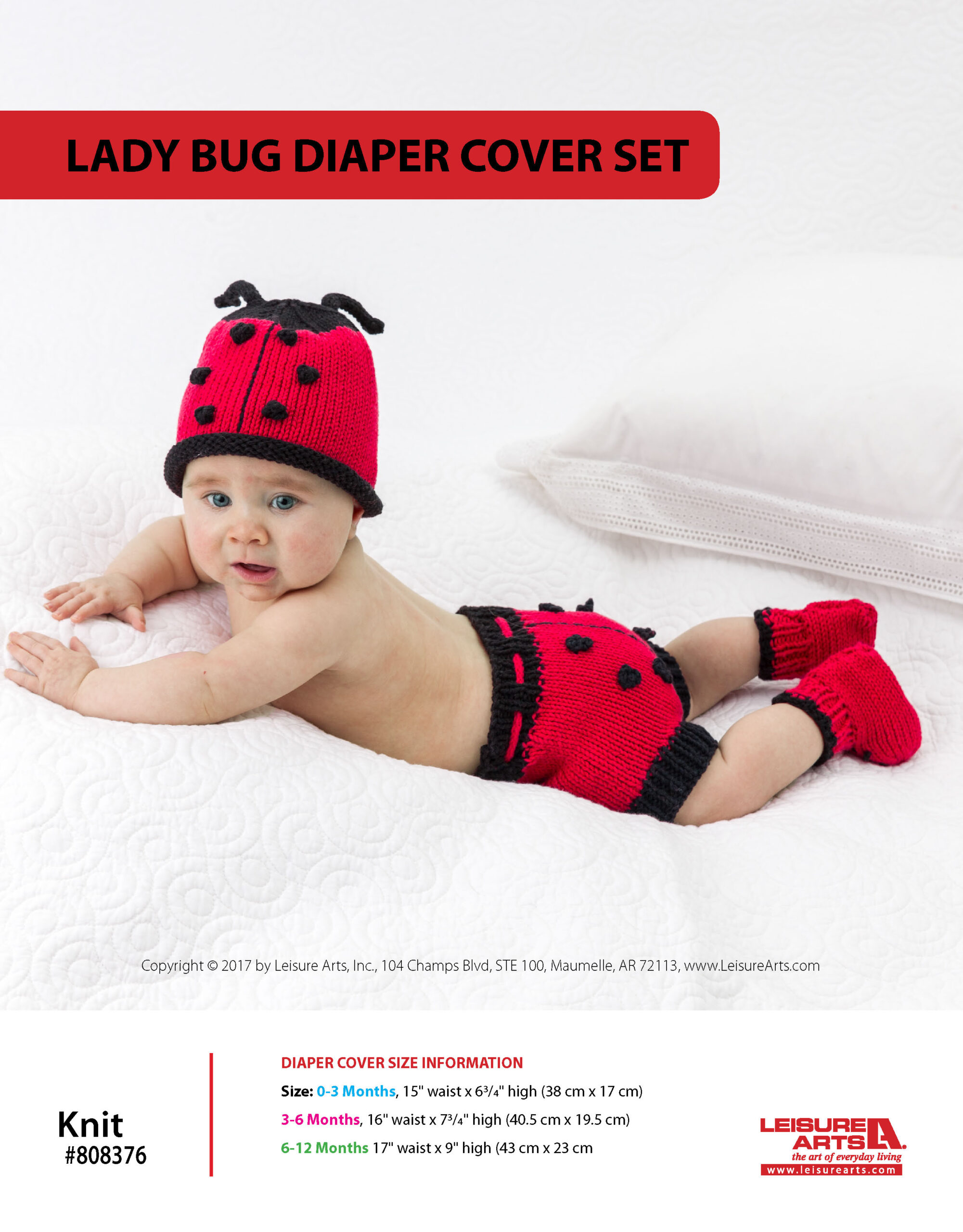 Leisure Arts Lady Bug Diaper Cover ePattern