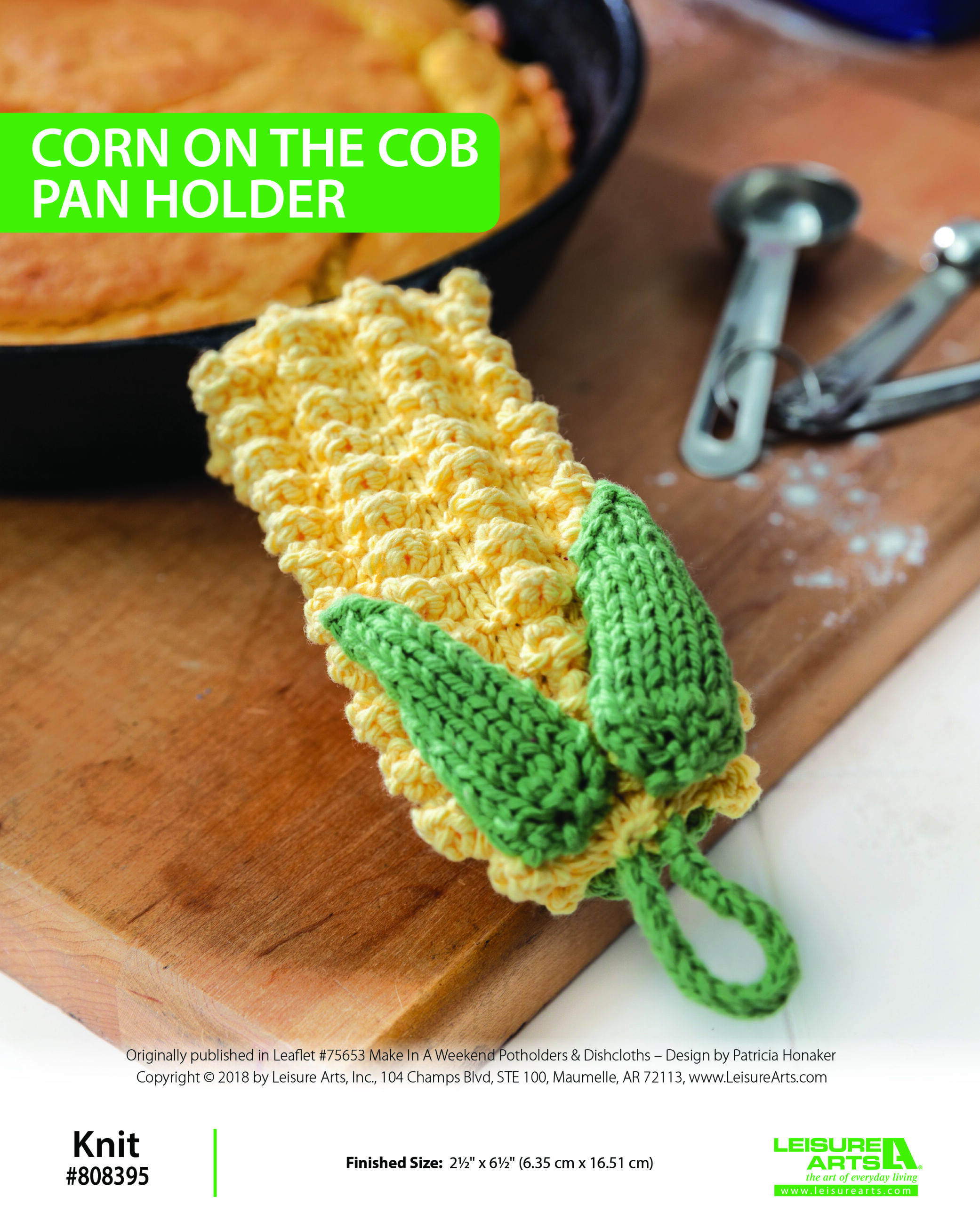 Leisure Arts ePattern Corn on the Cob Pan Holder