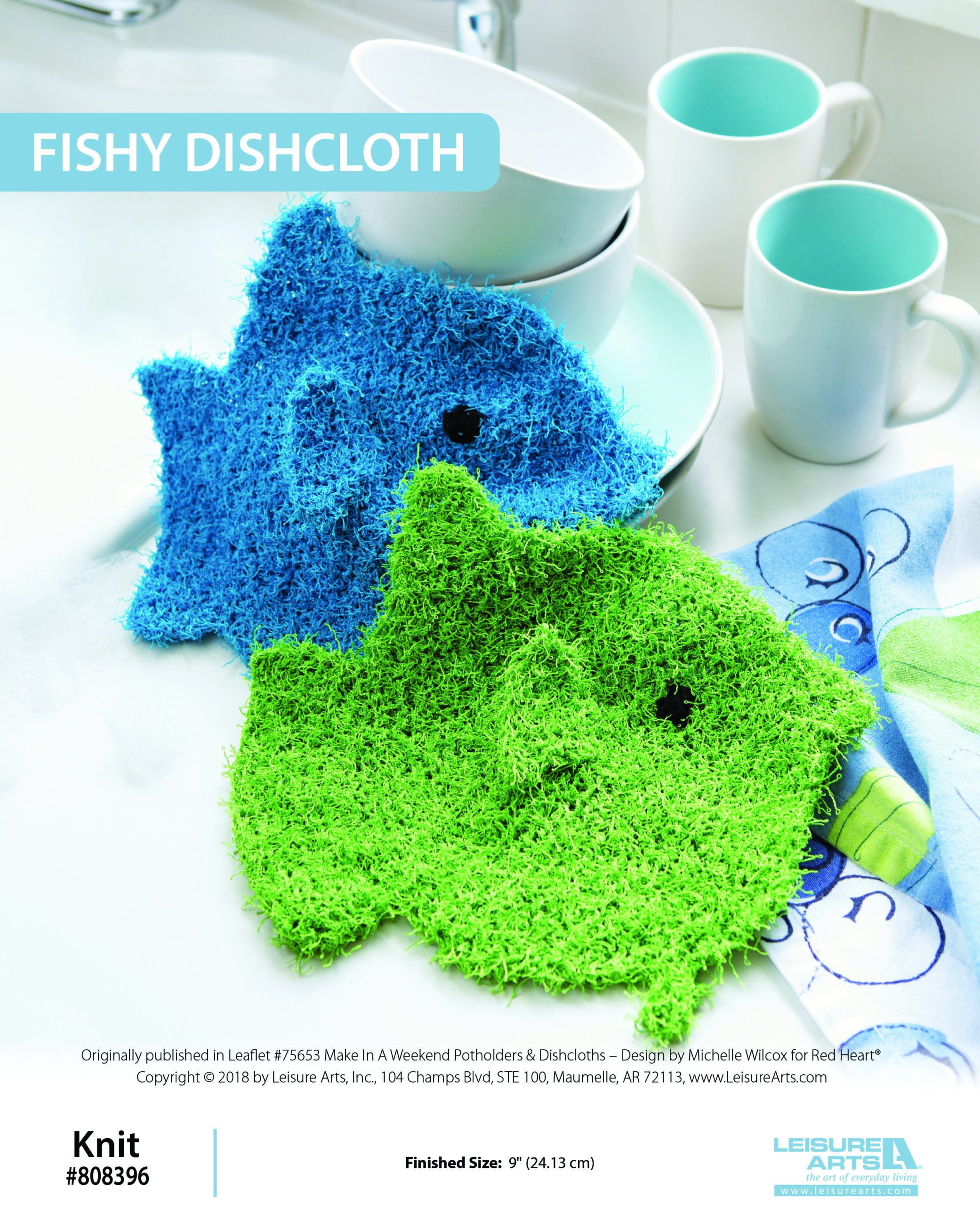 Leisure Arts ePattern Fishy Dishcloth