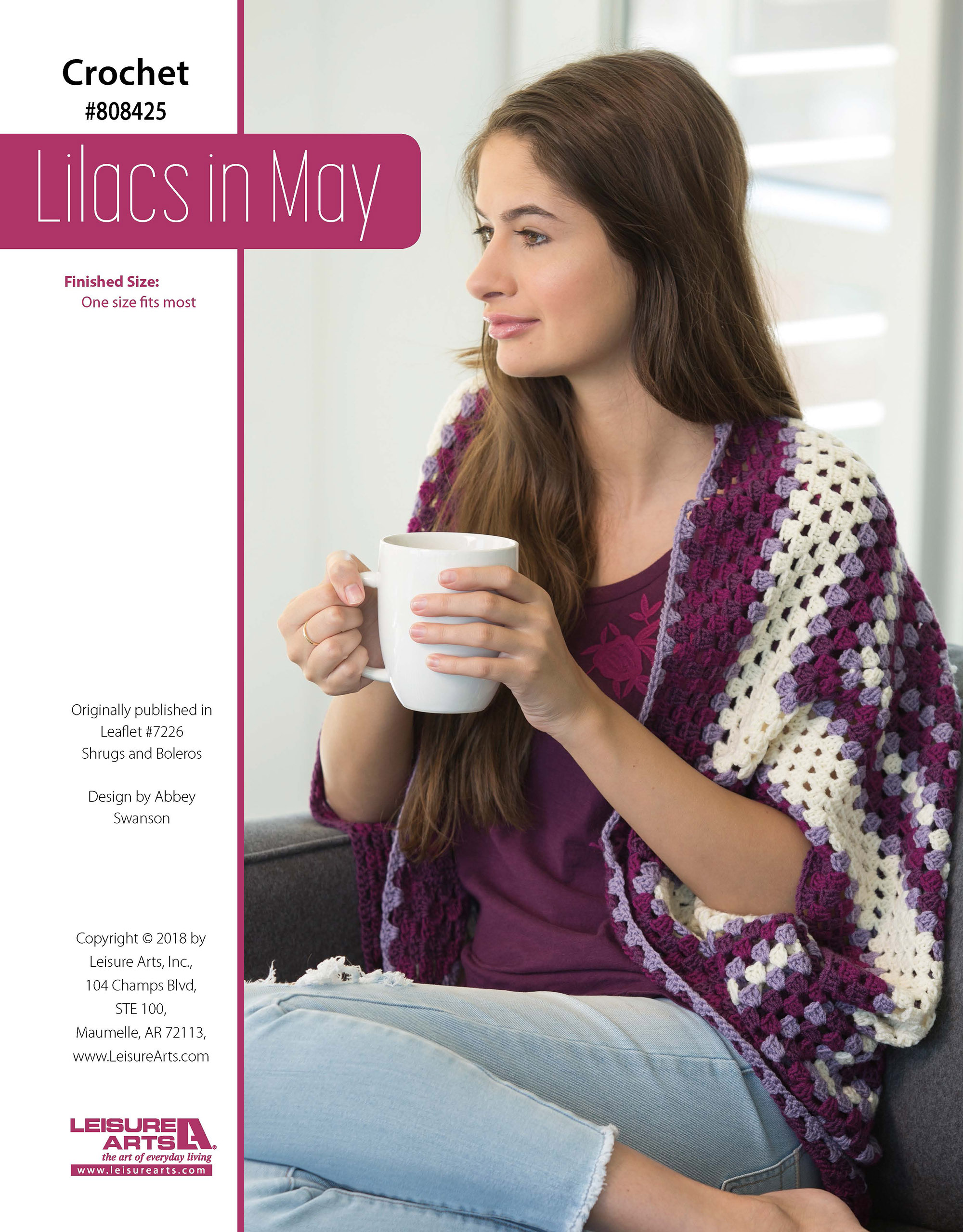 Leisure Arts Shrugs Boleros Lilacs In May Crochet ePattern