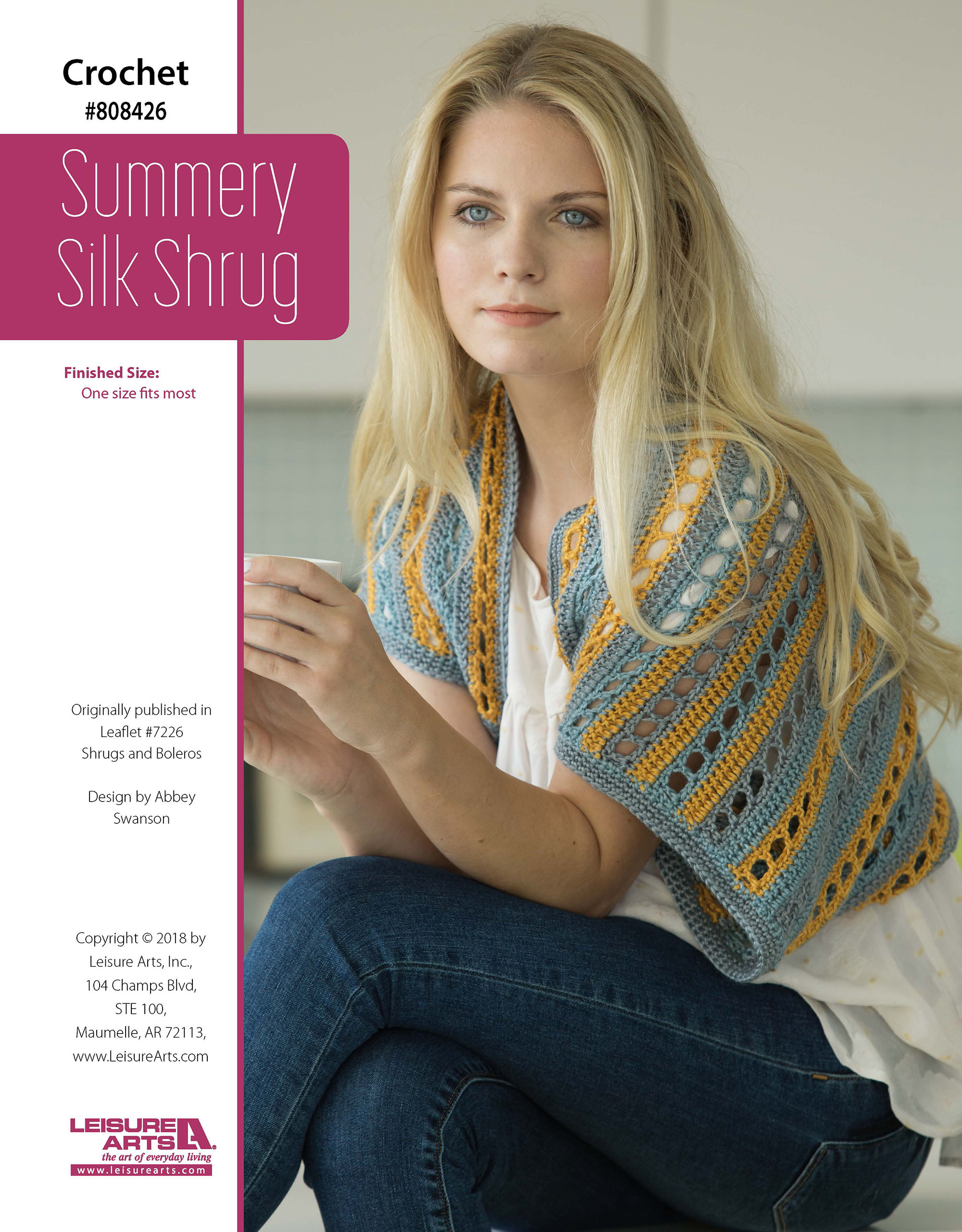 Leisure Arts Shrugs Boleros Summery Silk Crochet ePattern