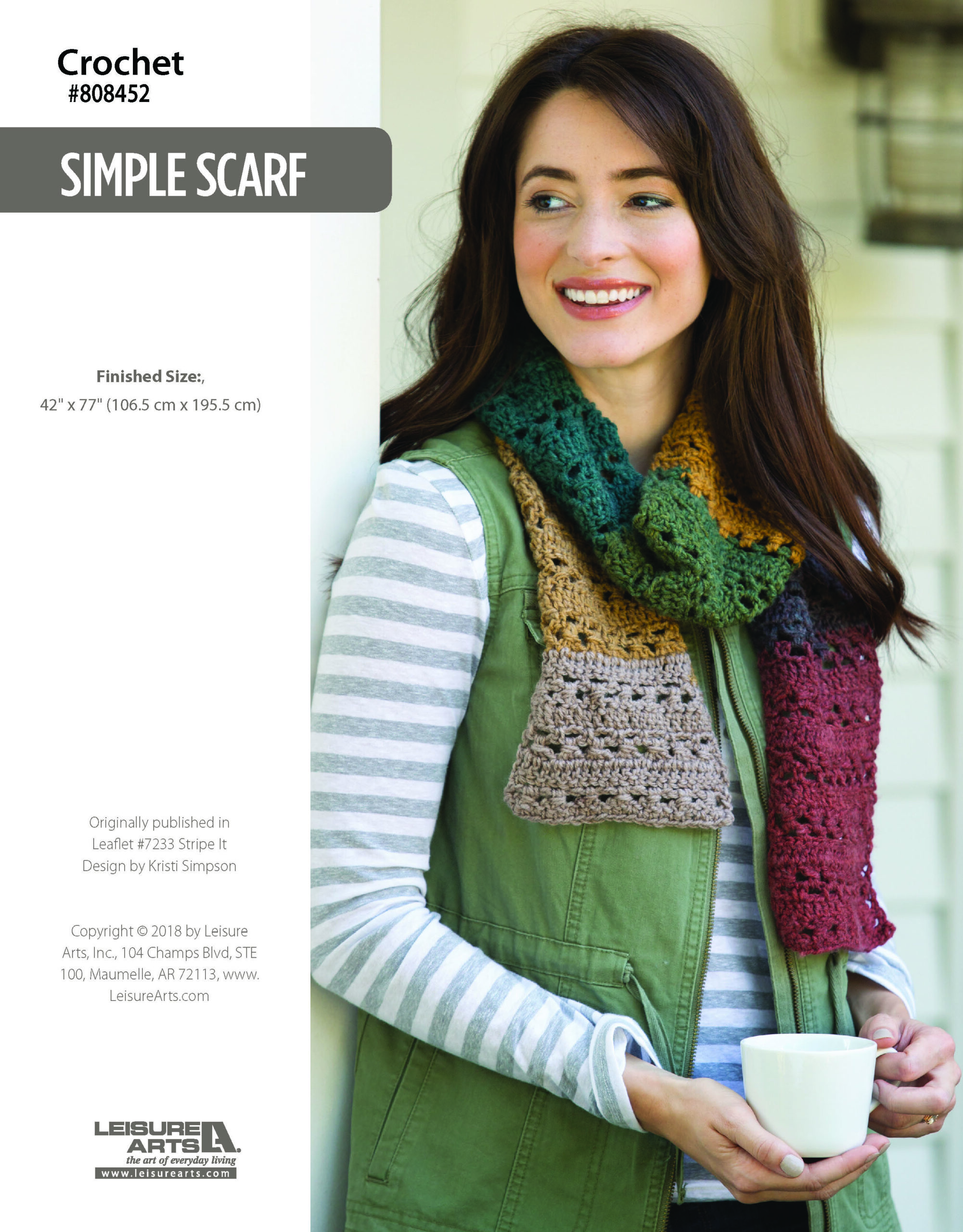 Leisure Arts ePattern Simple Scarf