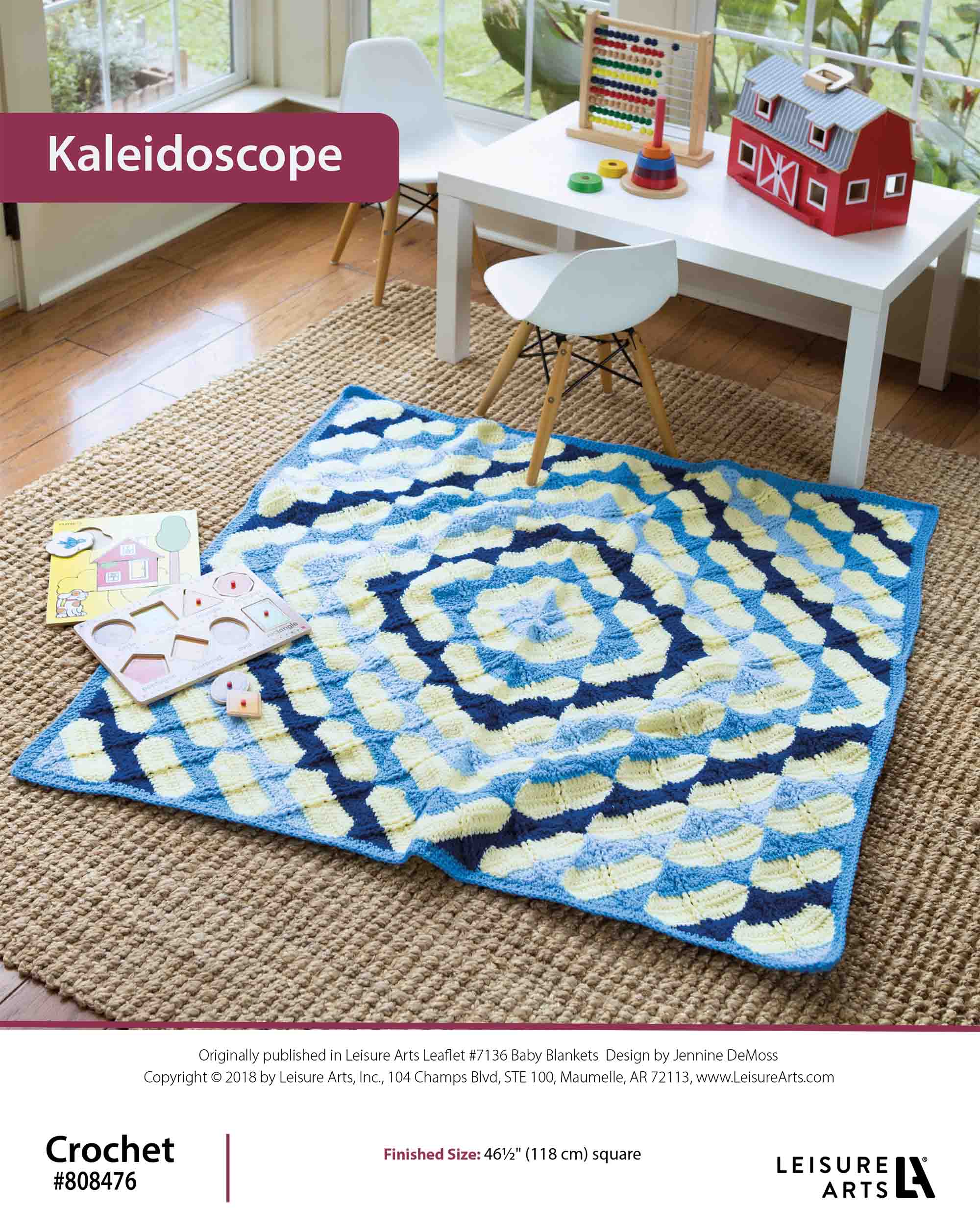 Leisure Arts Baby Blankets Kaleidoscope Crochet ePattern