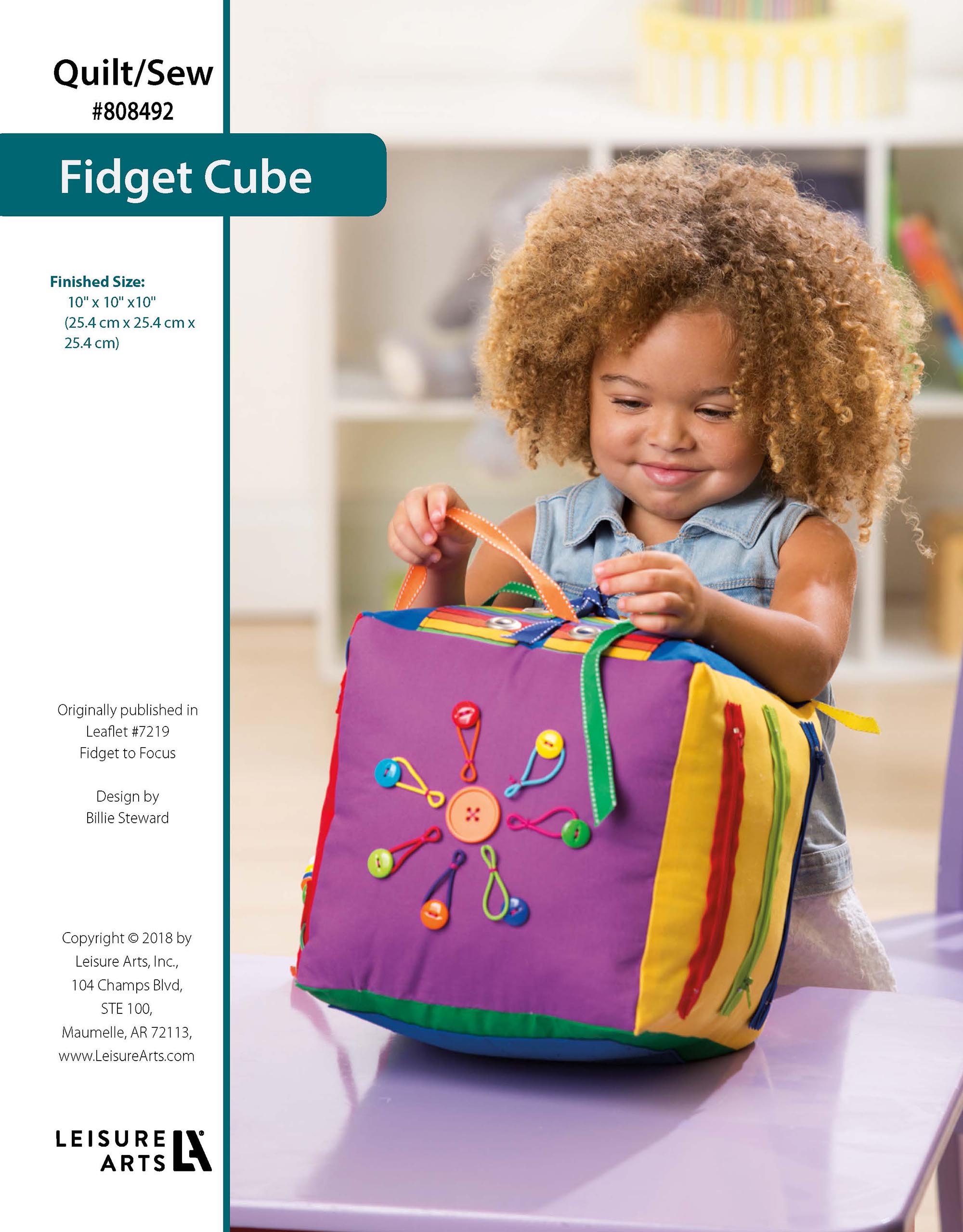 Leisure Arts Fidget to Focus Fidget Cube Quilt ePattern