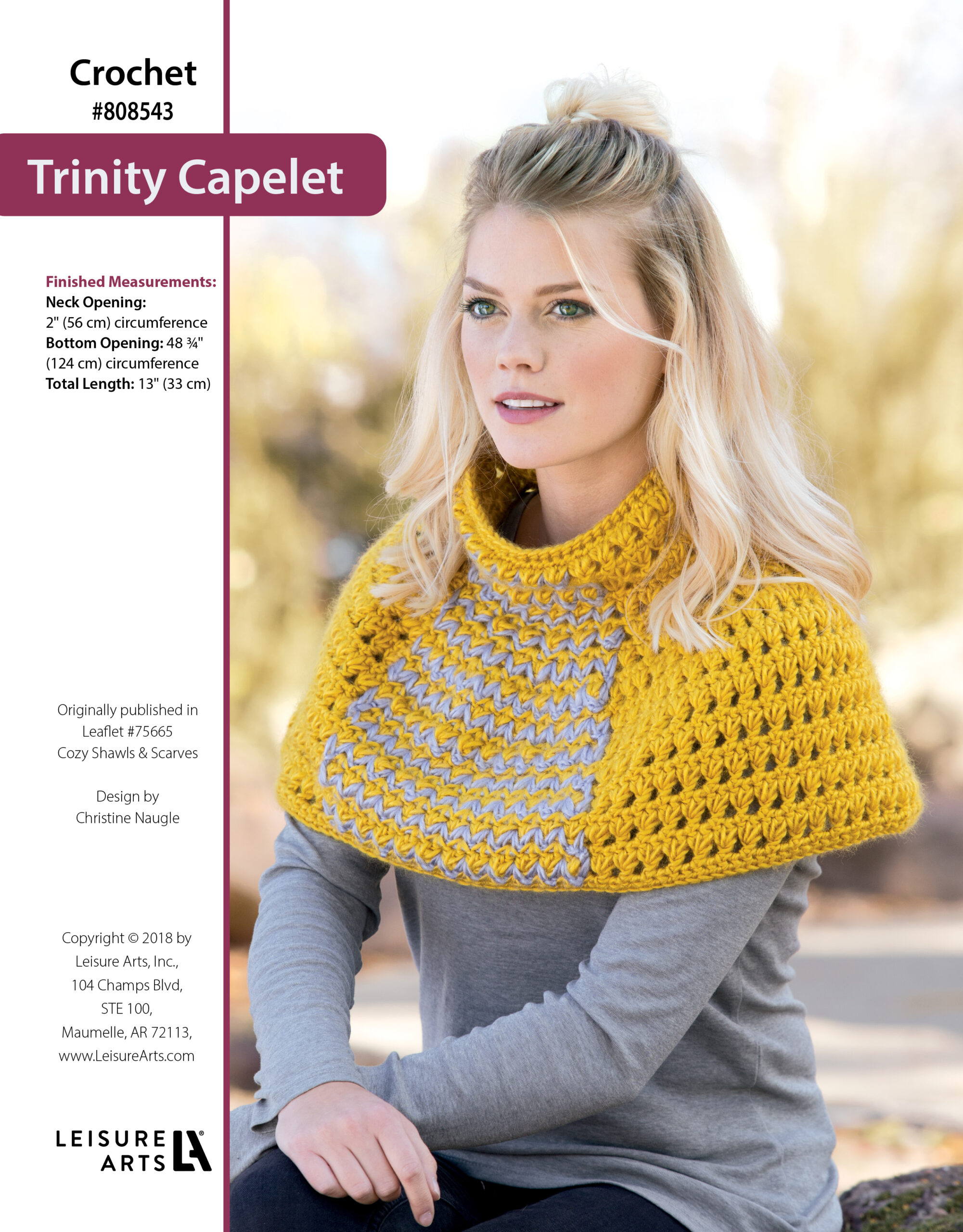 Leisure Arts ePattern Trinity Capelet