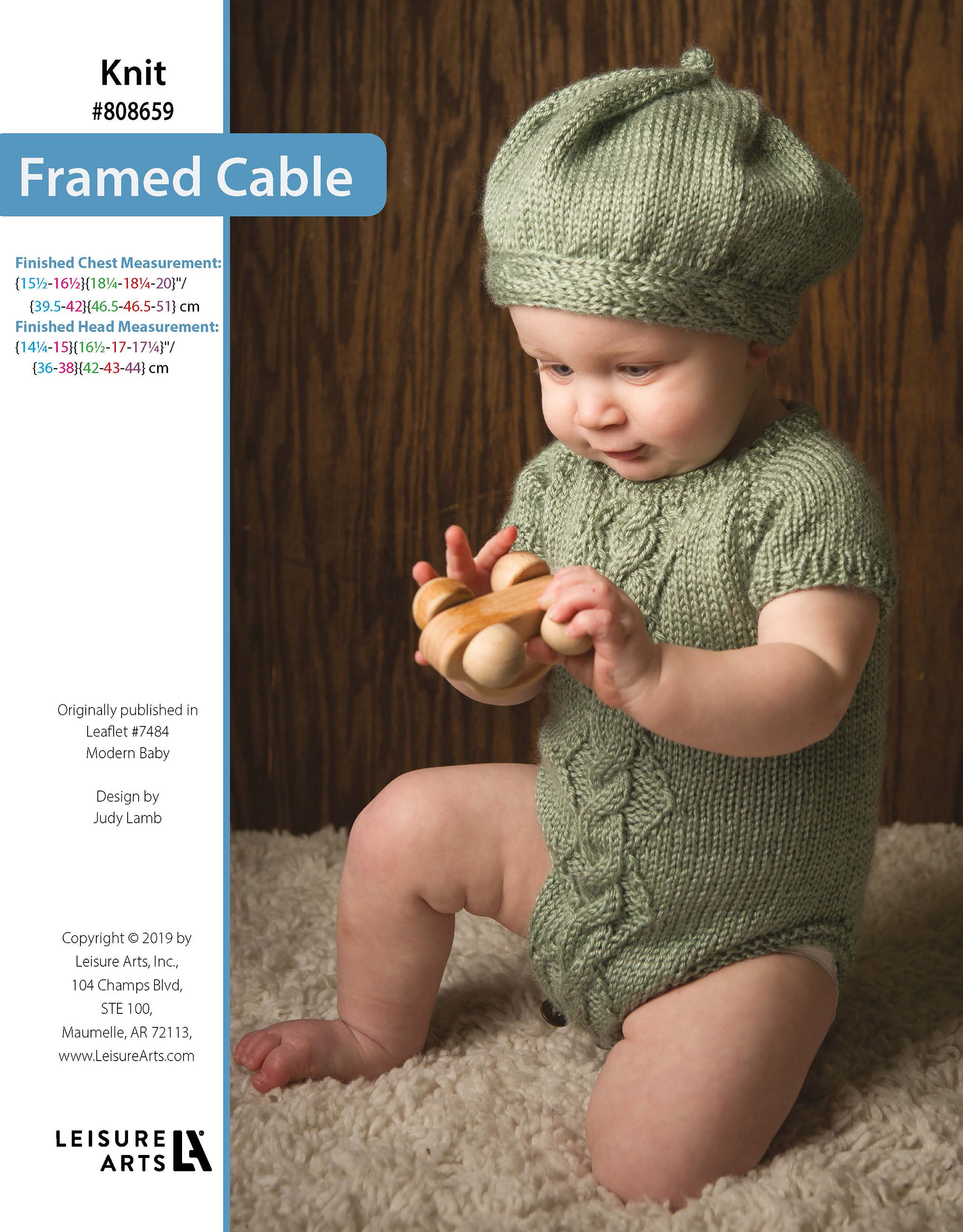 Leisure Arts Modern Baby Framed Cable Knit ePattern