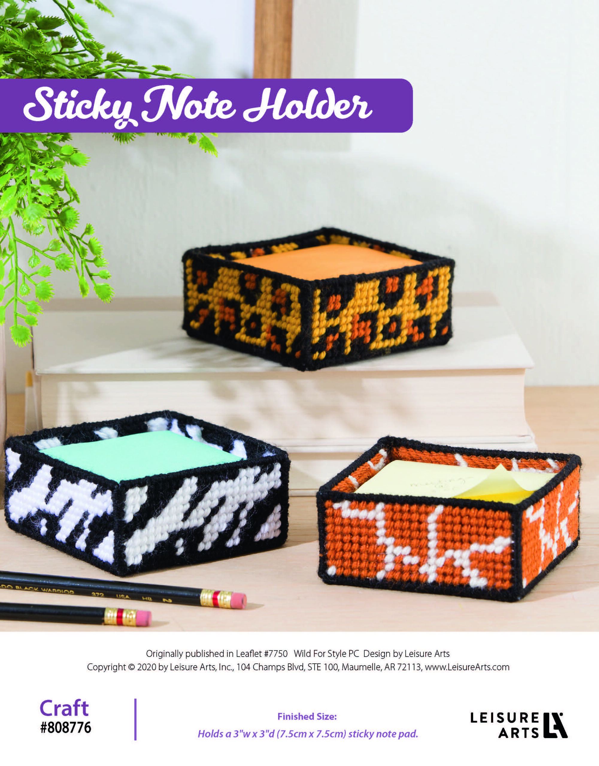 Leisure Arts ePattern Sticky Note Holder