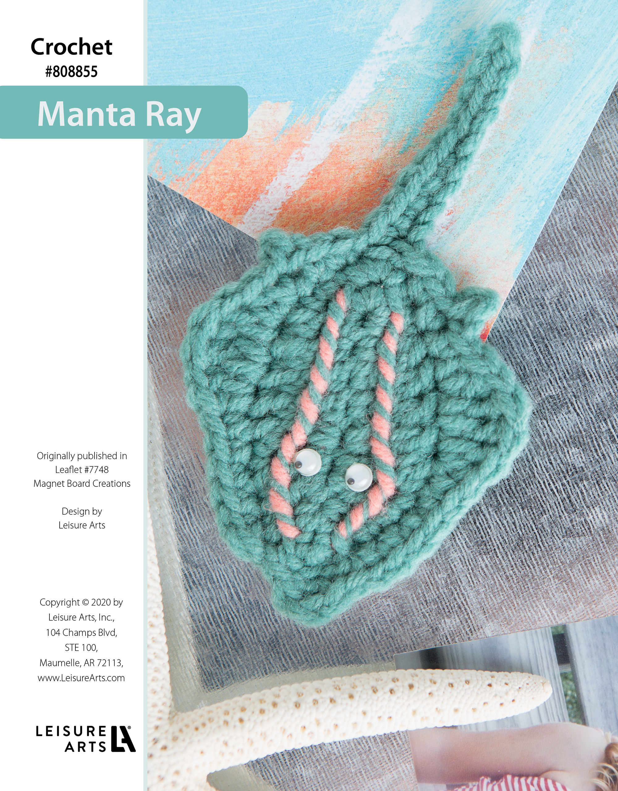 Leisure Arts ePattern Manta Ray Seaside II