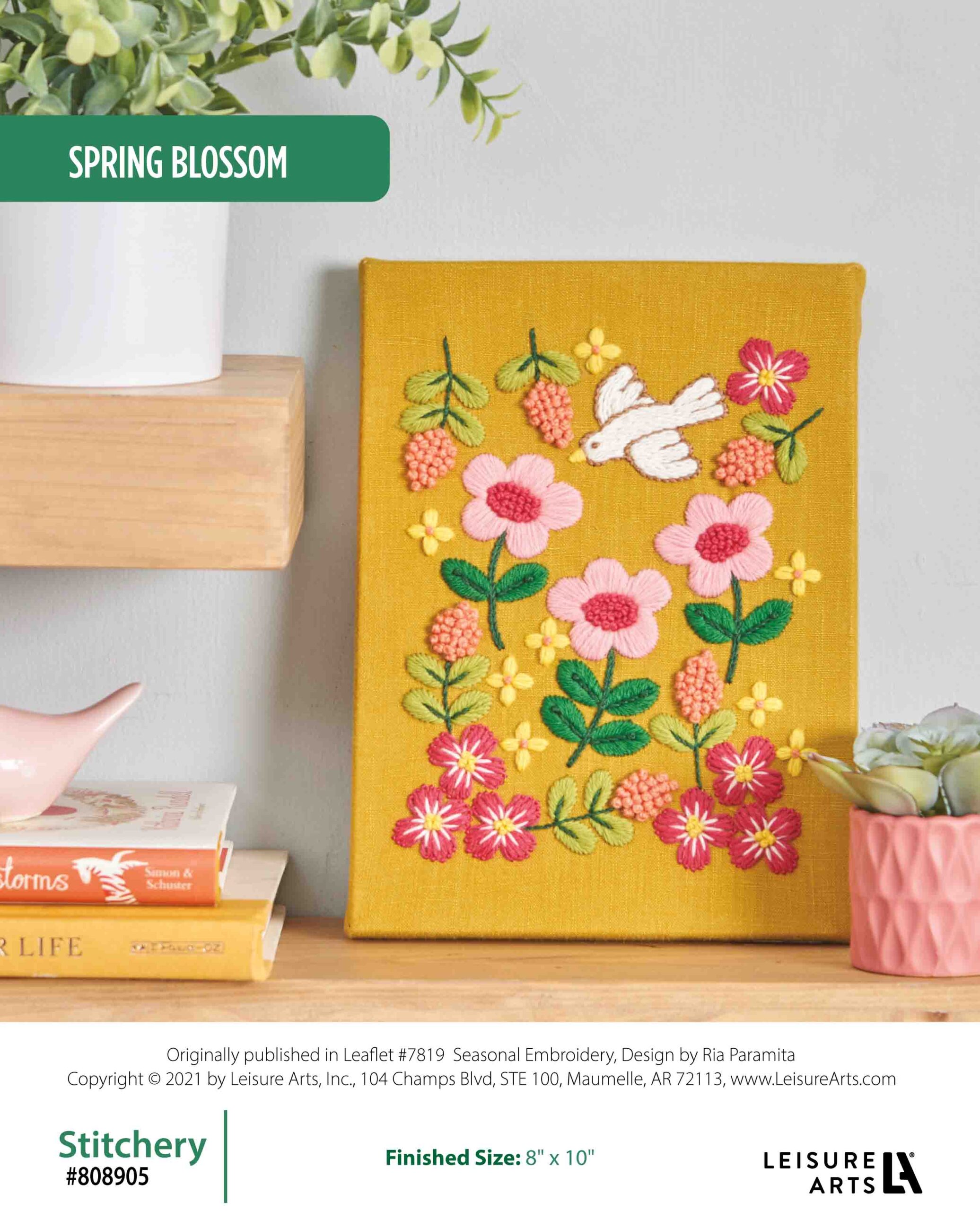 Leisure Arts Embroidered Spring Blossom ePattern