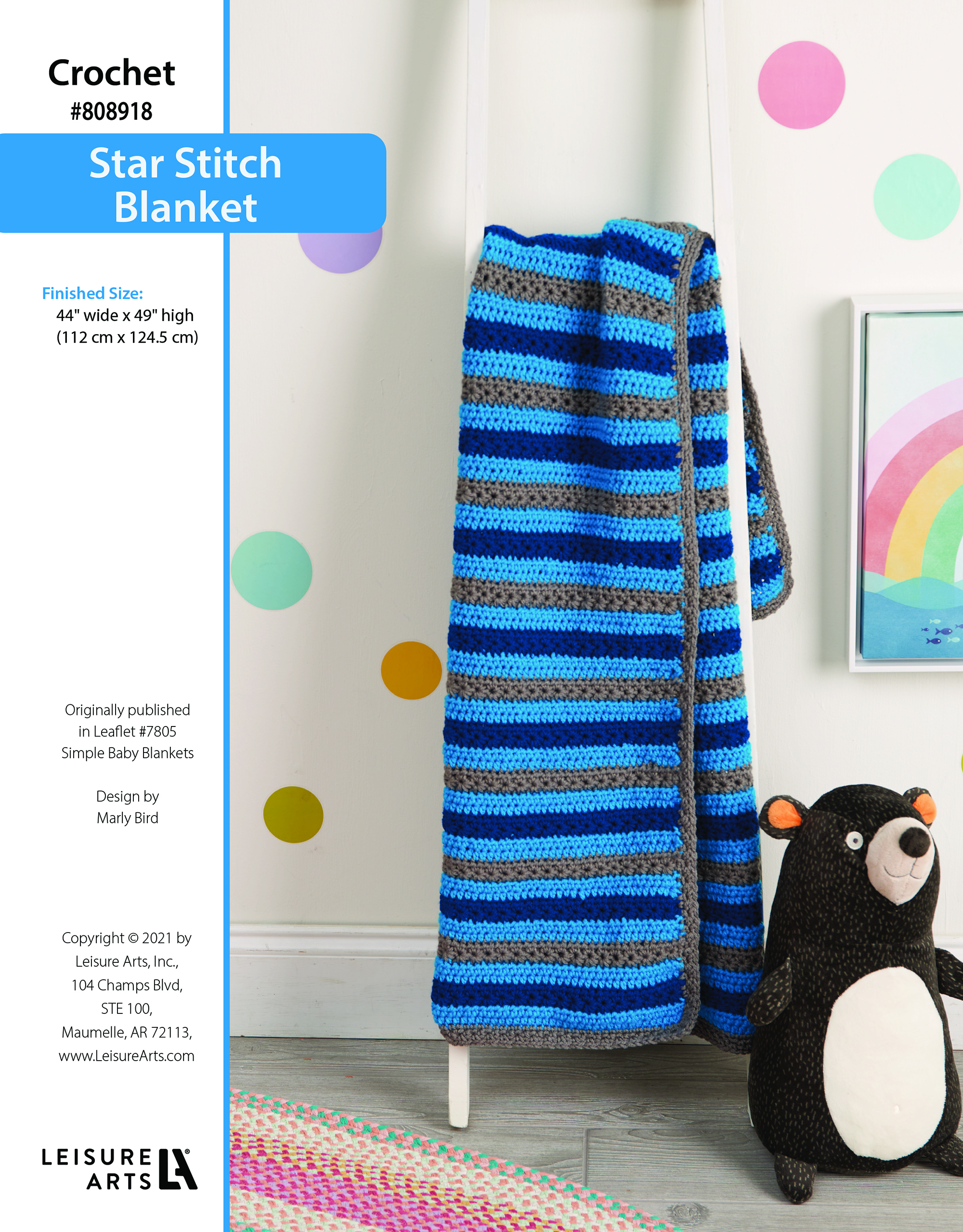 Leisure Arts ePattern Crochet Star Stitch Blanket