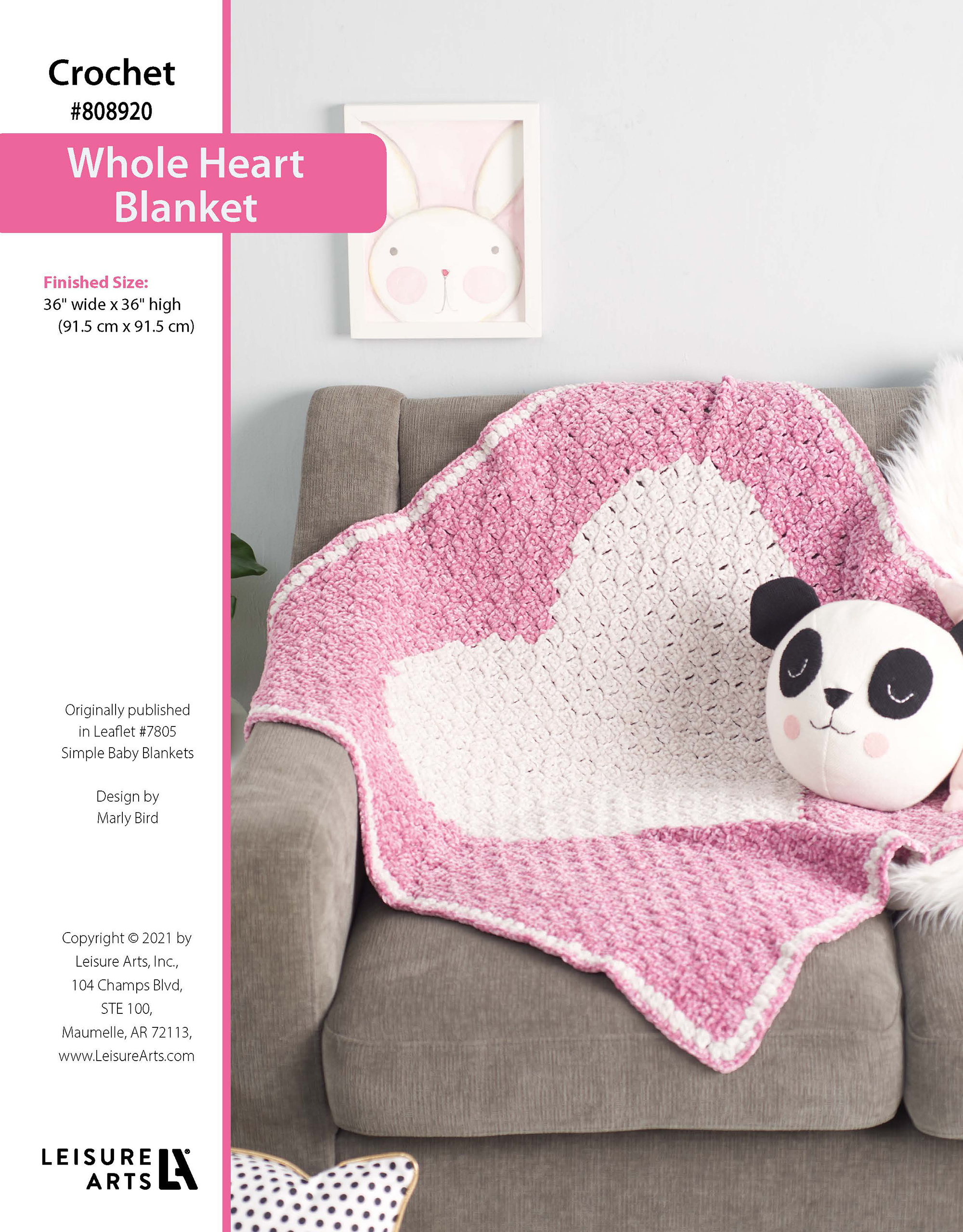 Leisure Arts ePattern Crochet Whole Heart Blanket