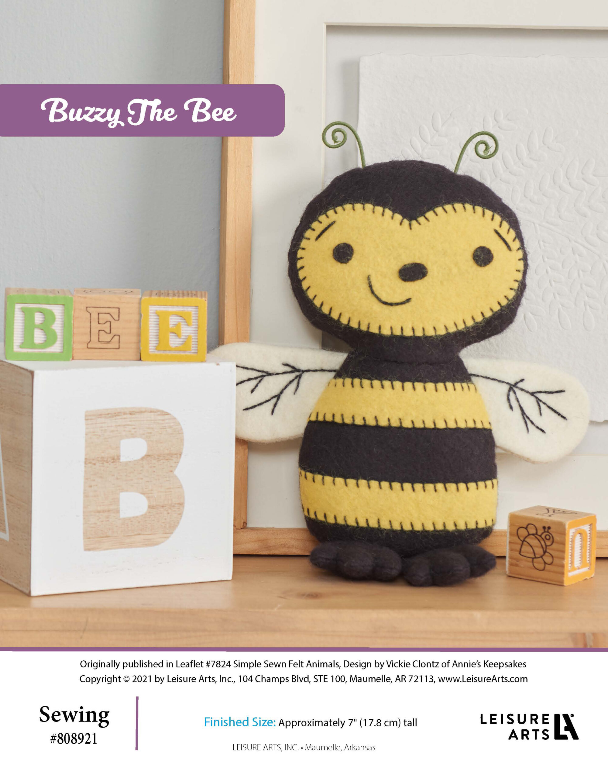 Leisure Arts ePattern Buzzy the Bee