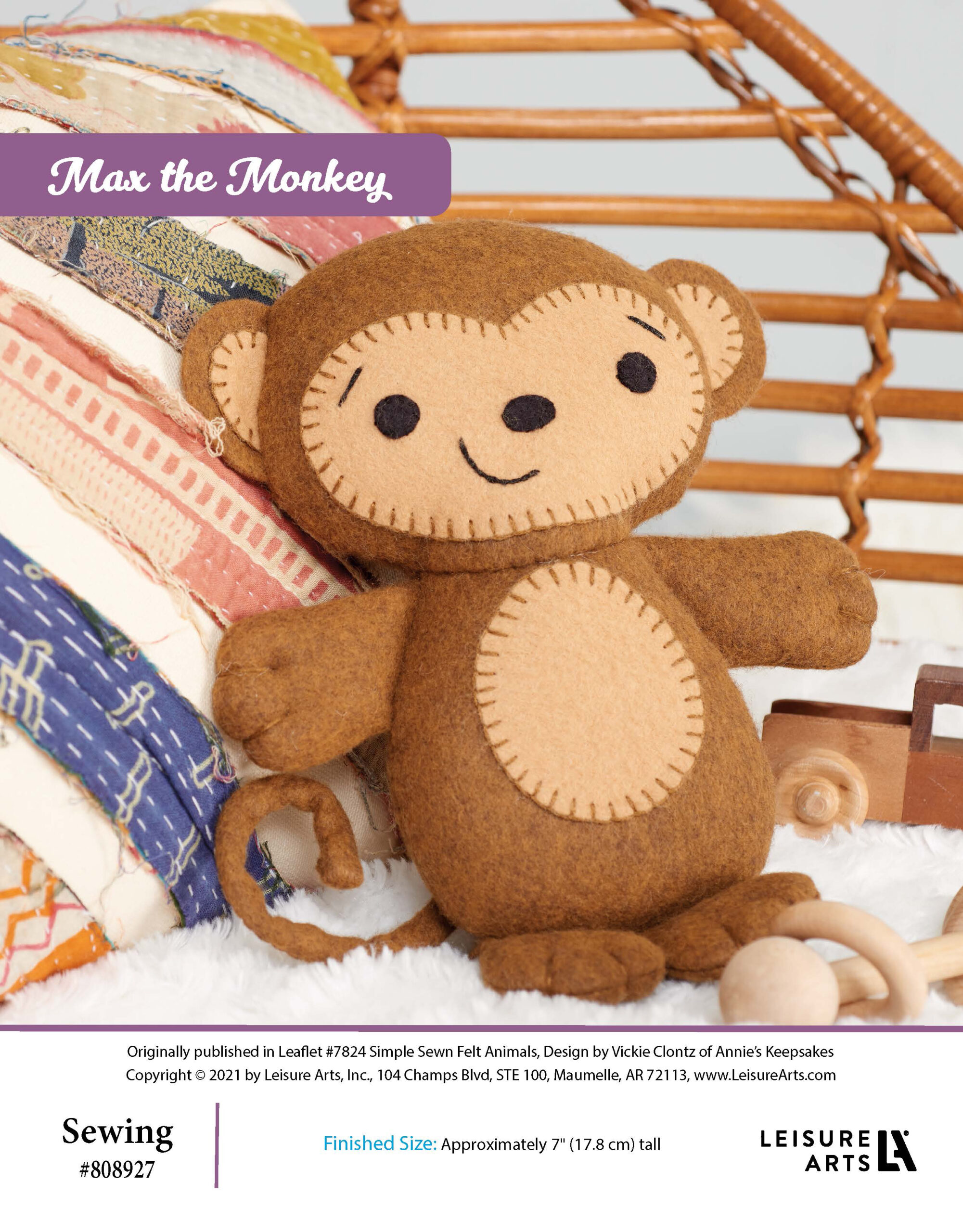 Leisure Arts ePattern Max the Monkey